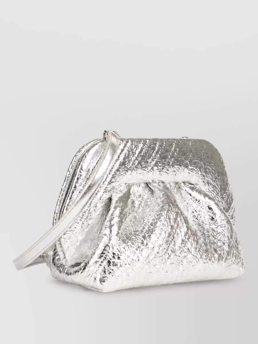 Themoiré Bios Small Laminated Hemp Clutch Bag