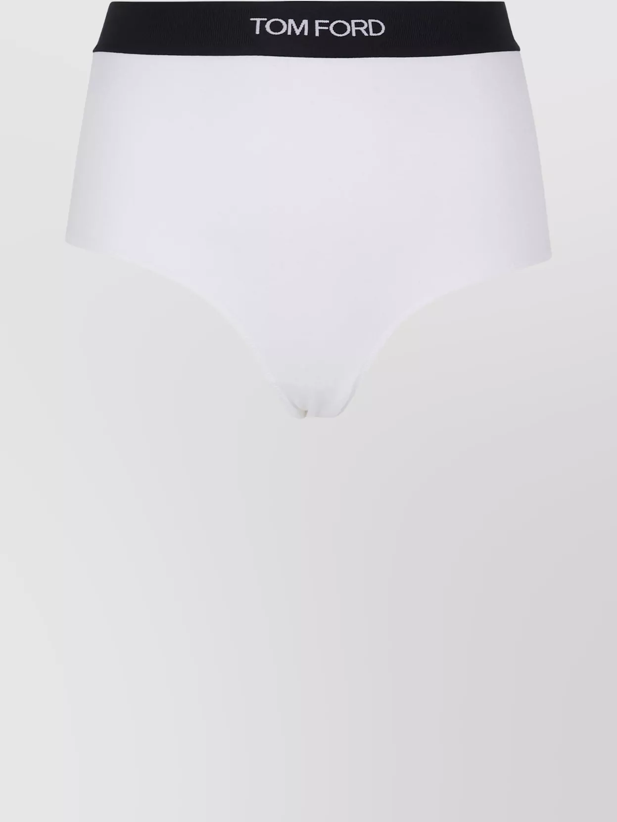Tom Ford High-waisted Elastic Waistband Briefs In White