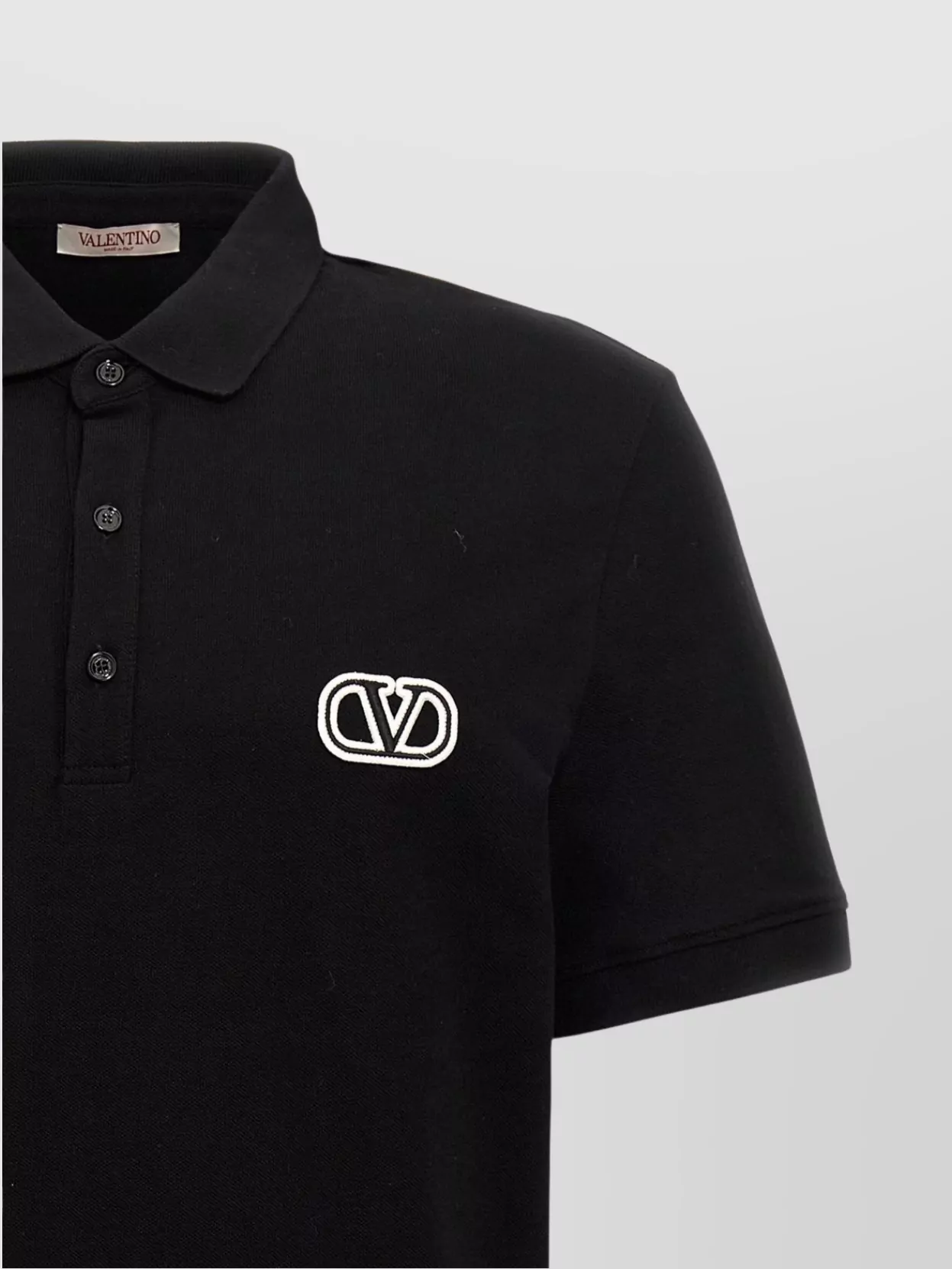Valentino Garavani Polo Shirt With Short Sleeves And Side Slits