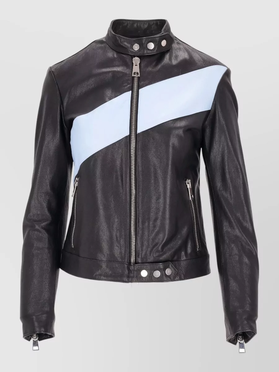 La Rose Leather bomber jacket