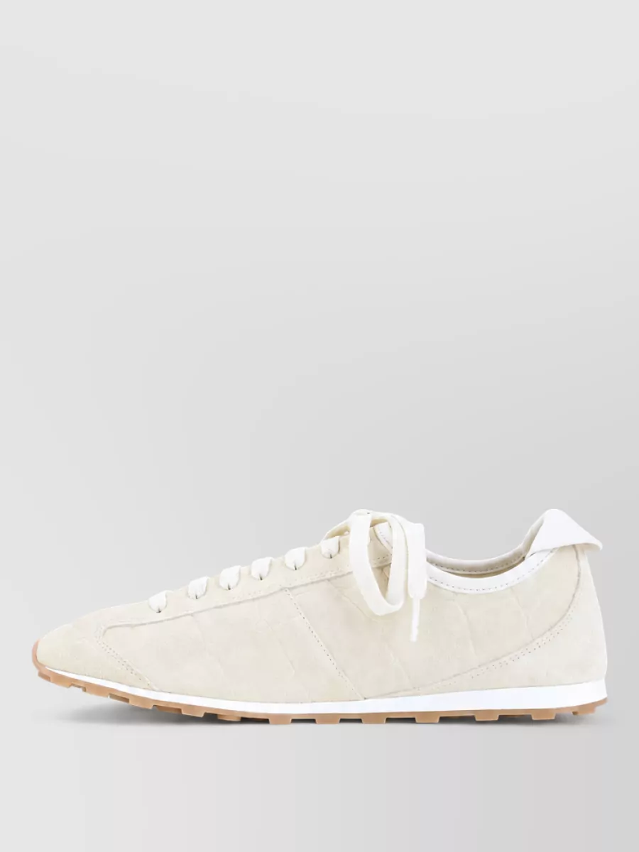 Jacquemus Leather Low-Top Lace-Up Sneakers