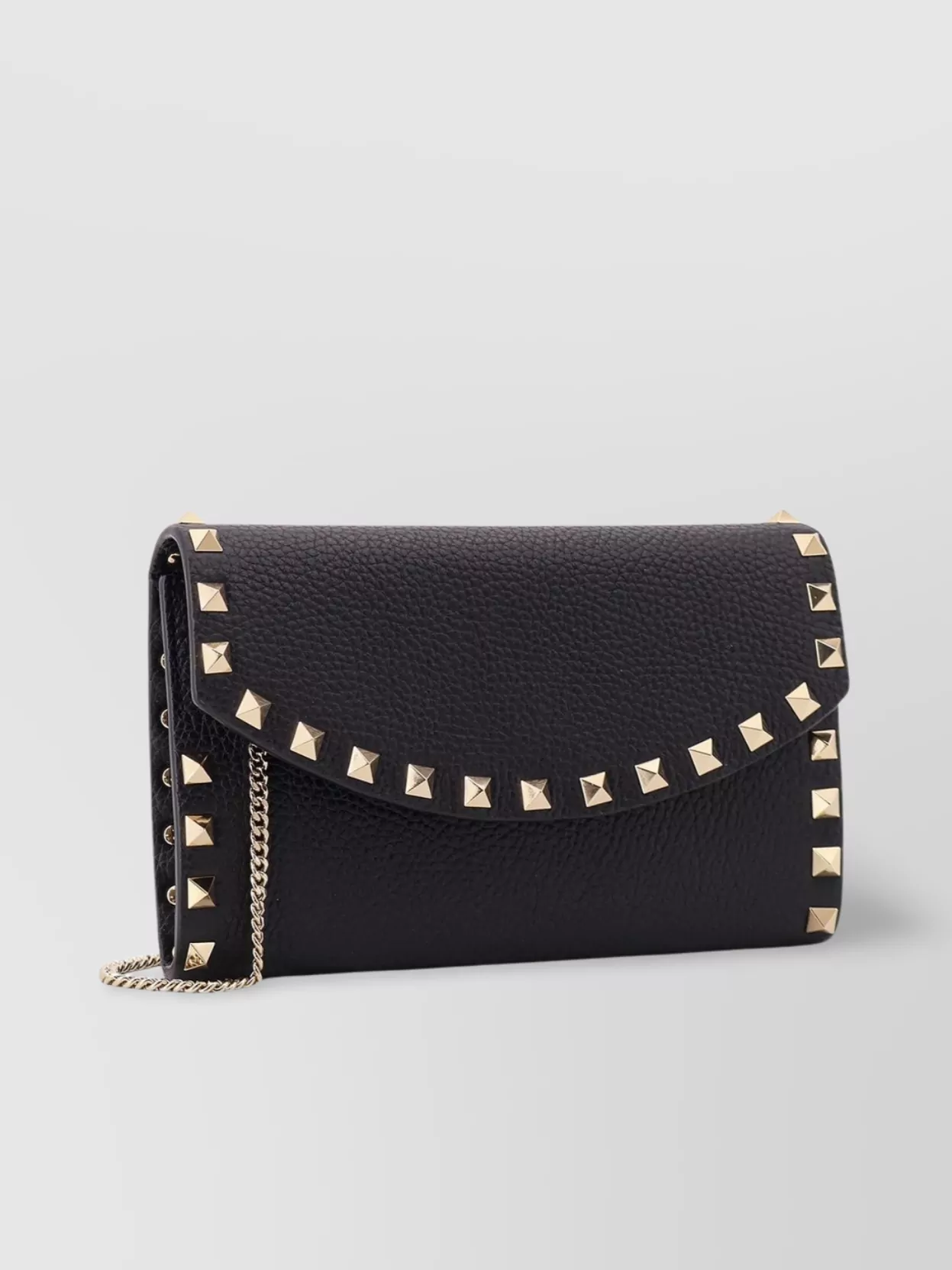 Valentino Garavani Rockstud Leather Crossbody Bag With Chain Strap