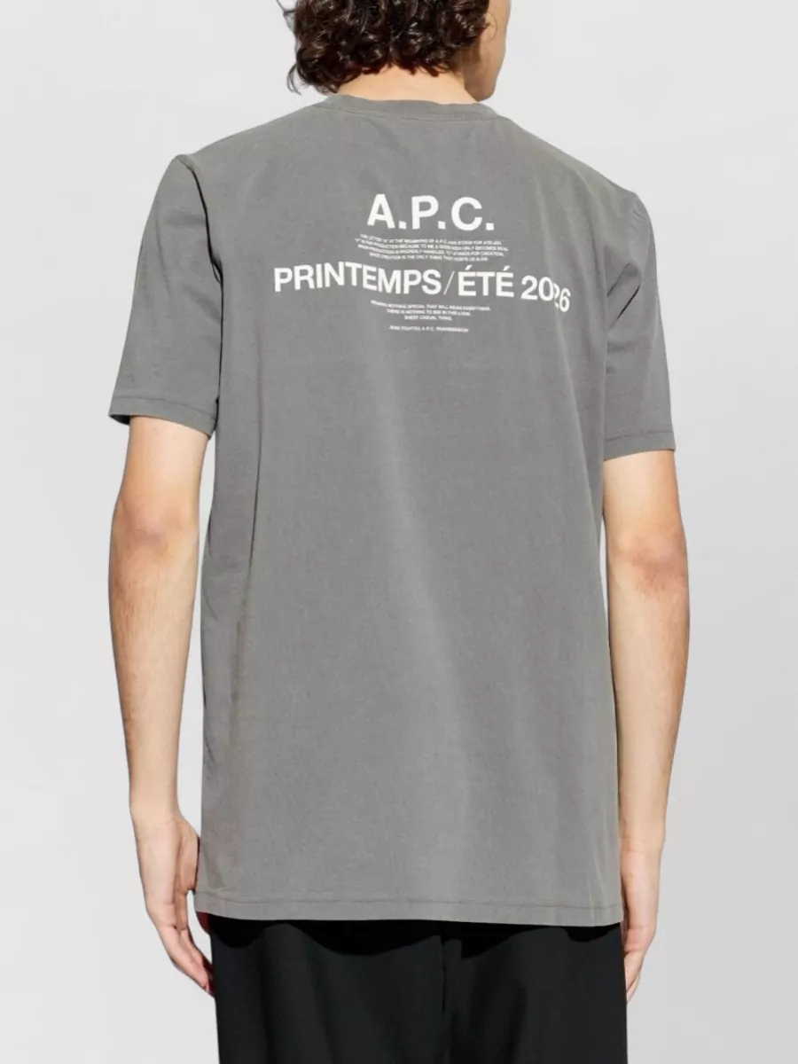 A.p.c. Nylon Silk Crew Neck T Shirt