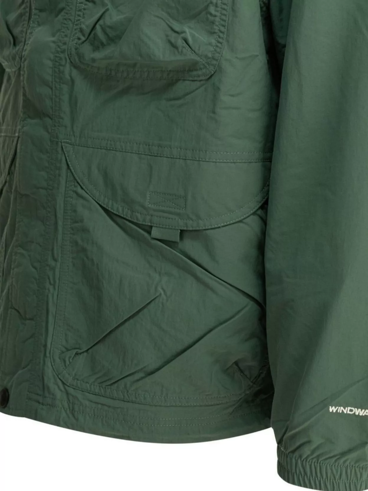 The North Face Multi-pocket Long-sleeved Jacket In Green
