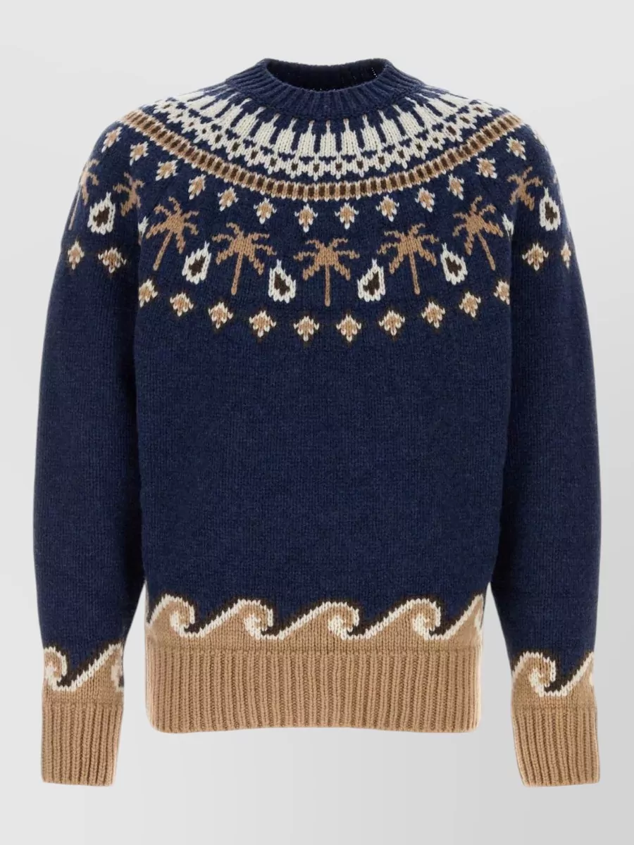 Alanui embroidered virgin wool sweater