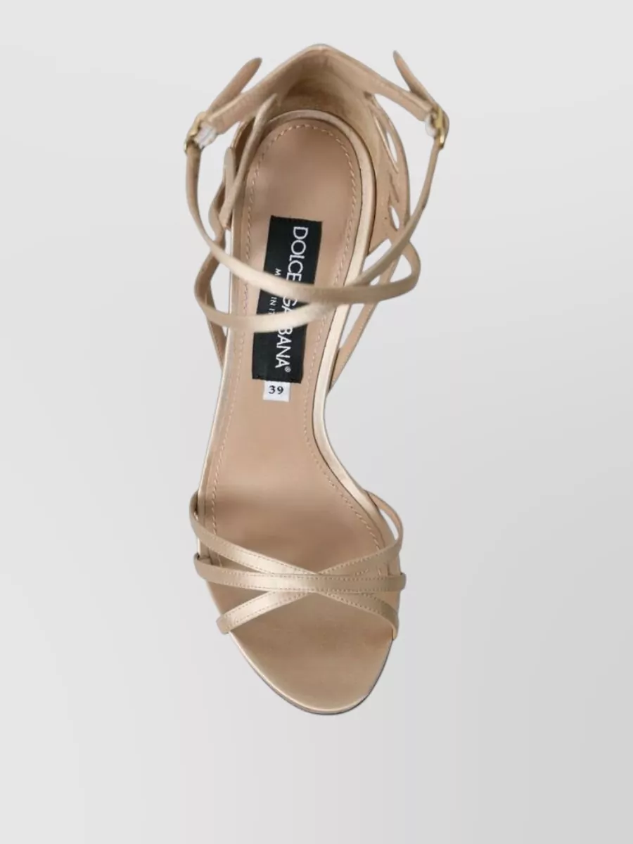 Dolce&Gabbana Satin Ankle Strap Sandals