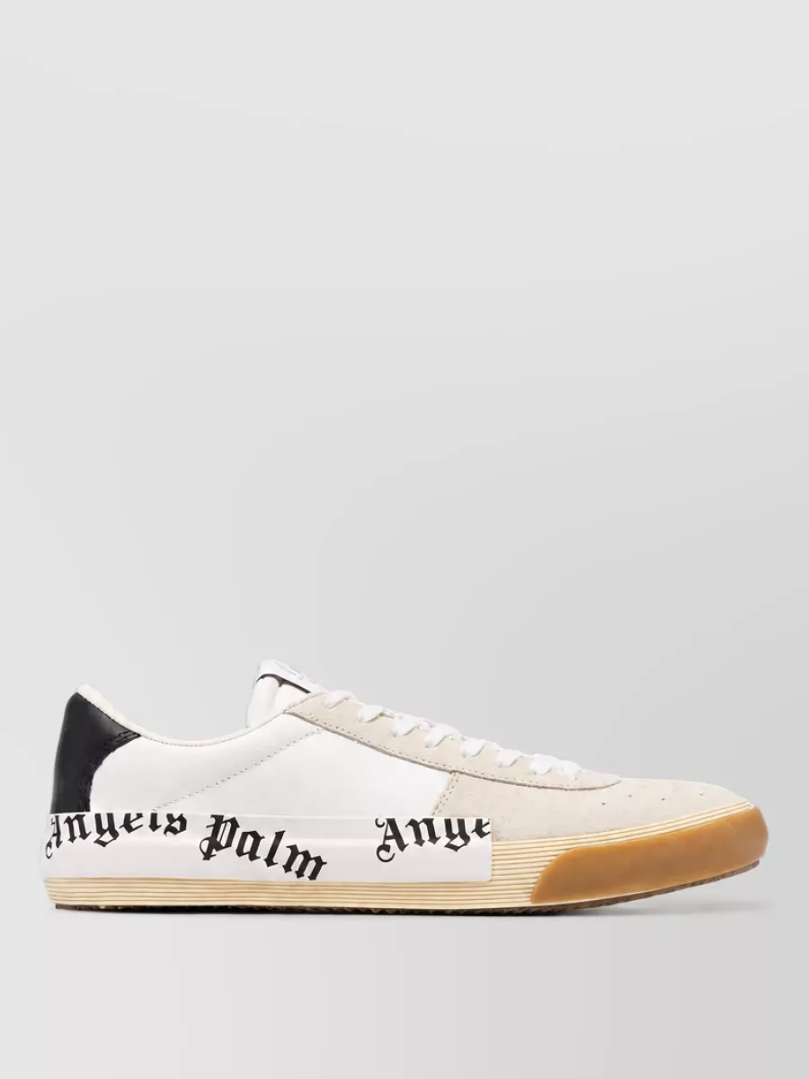 Palm Angels Calfskin Leather Low Top Sneakers