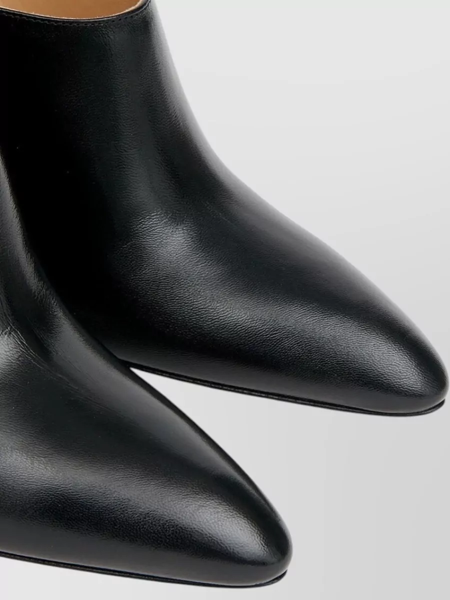 Maison Margiela Leather Pointed-Toe Mules