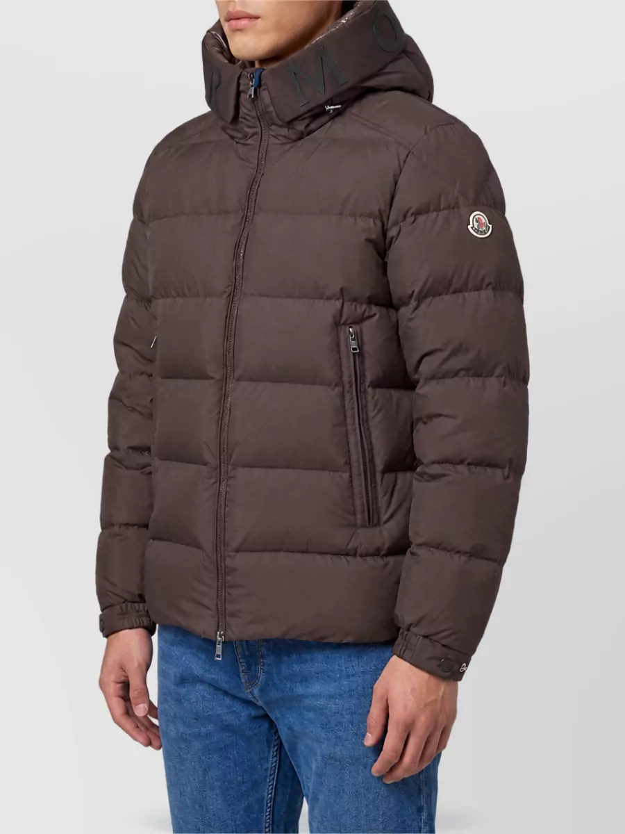 Moncler Down Hooded Midi Puffer Jacket