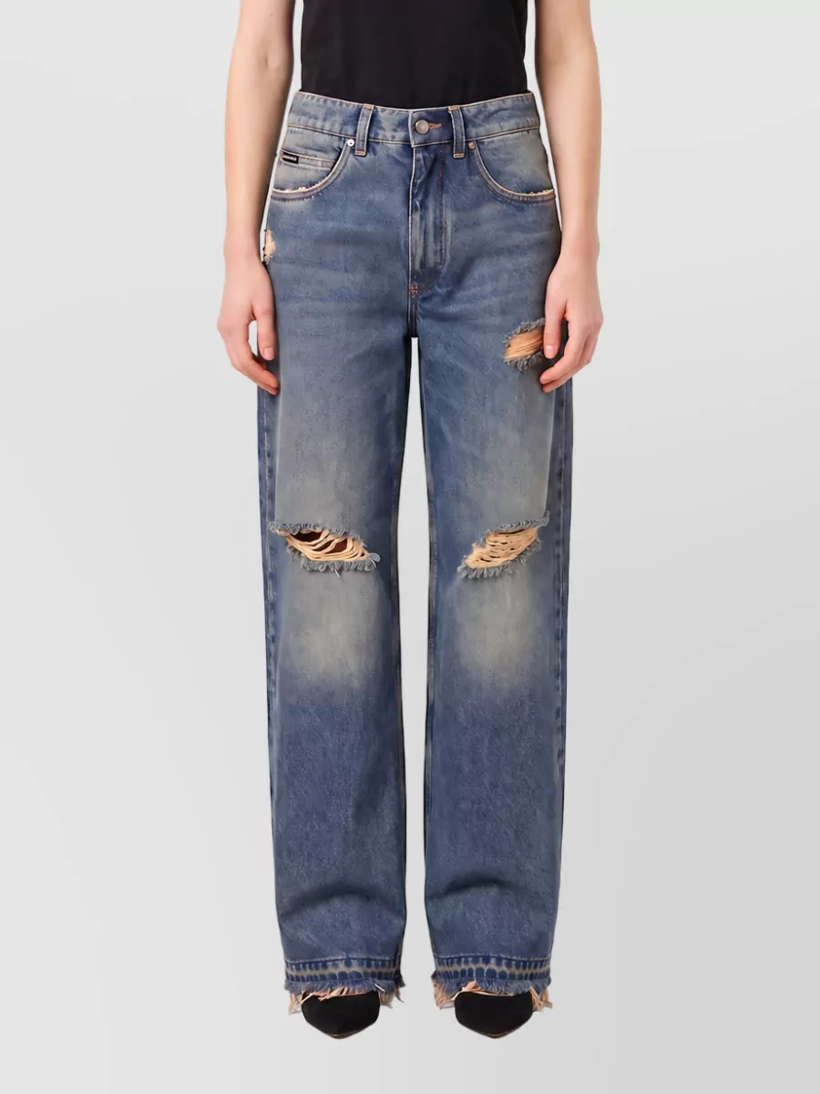Dolce&Gabbana Low-rise straight-leg denim jeans