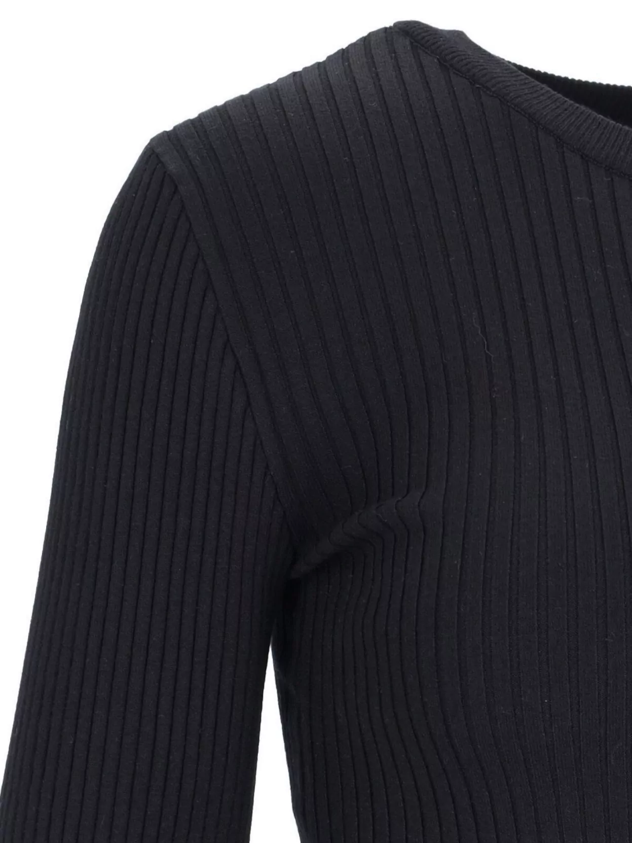 Courrèges Embellished Shoulder Crewneck Knitwear