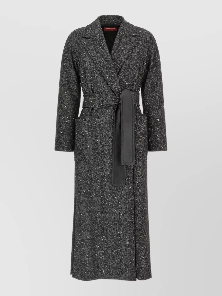 S Max Mara wool blend belted coat