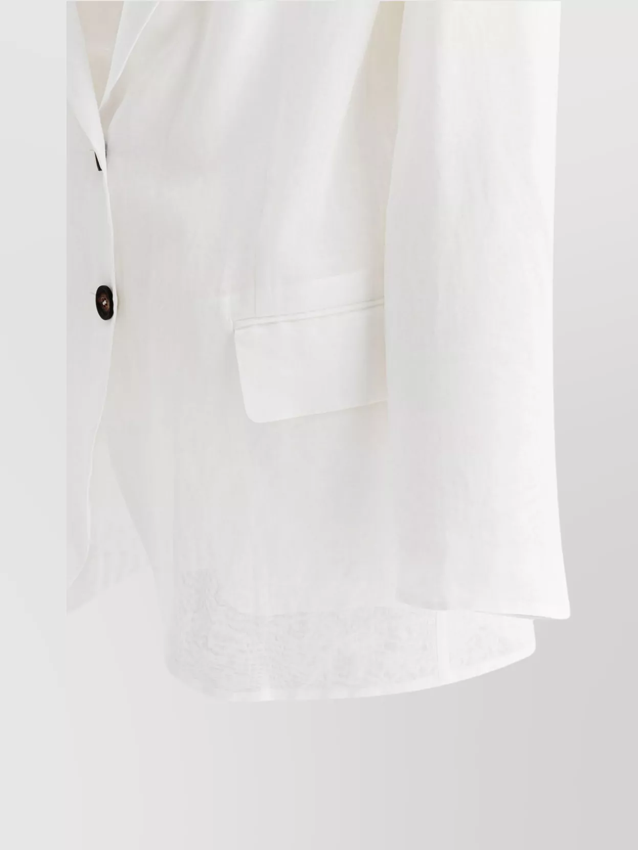 Shop Brunello Cucinelli Structured Jacket With Front Pockets And Long Sleeves