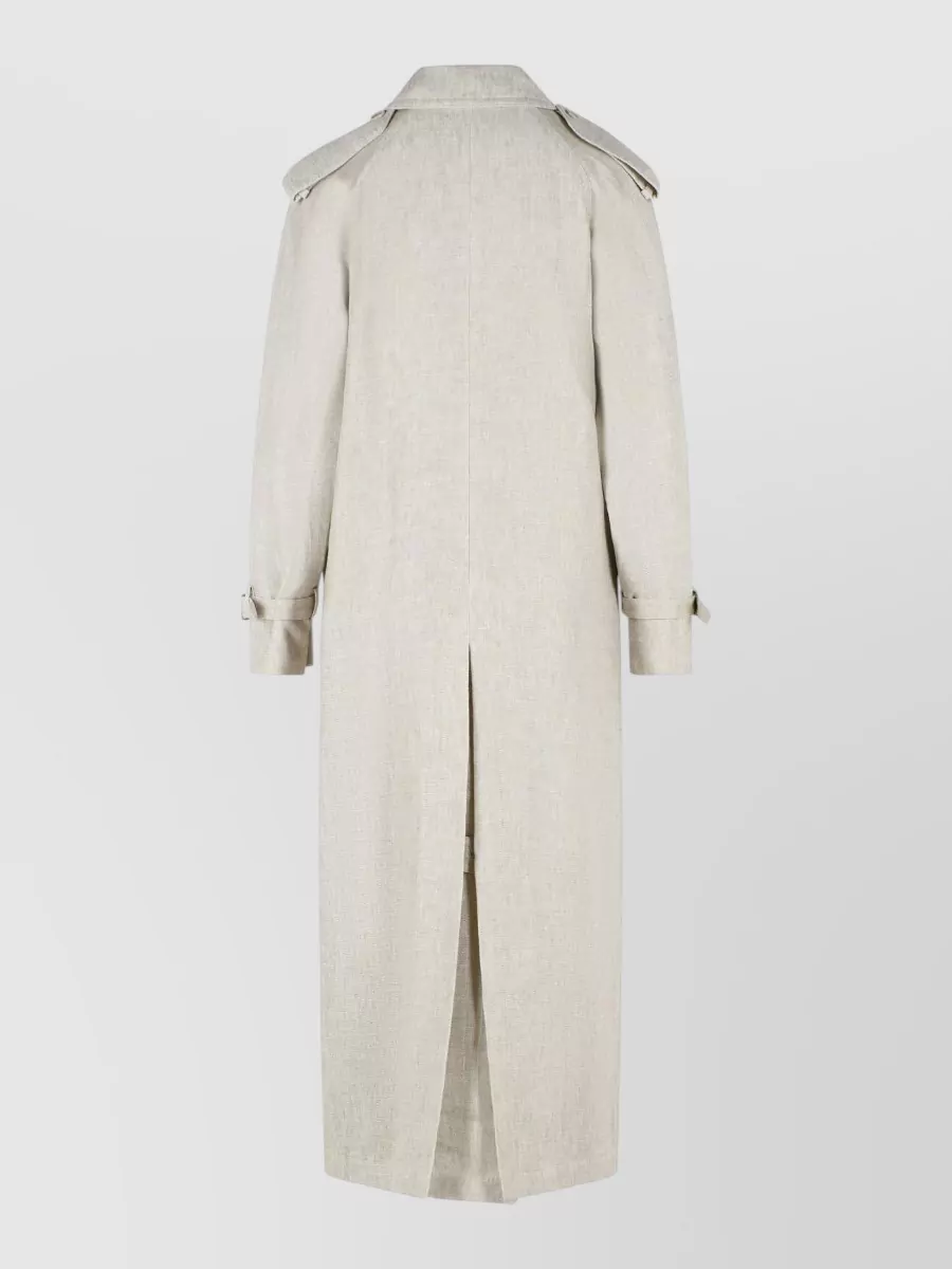 Max Mara Linen Double-Breasted Fitted Jacket