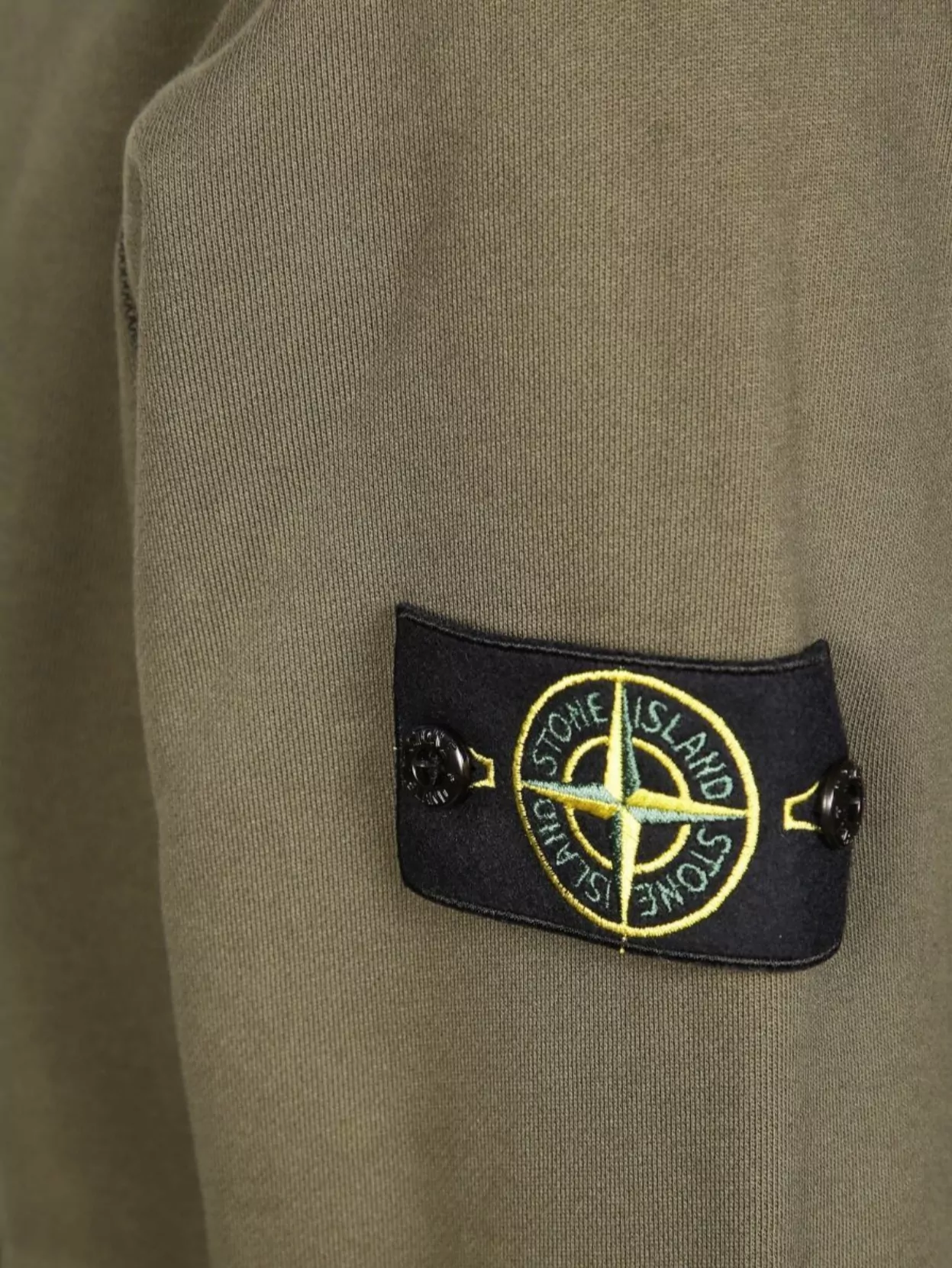 Stone Island Organic Cotton Sweatshirt With Removable Logo Patch
