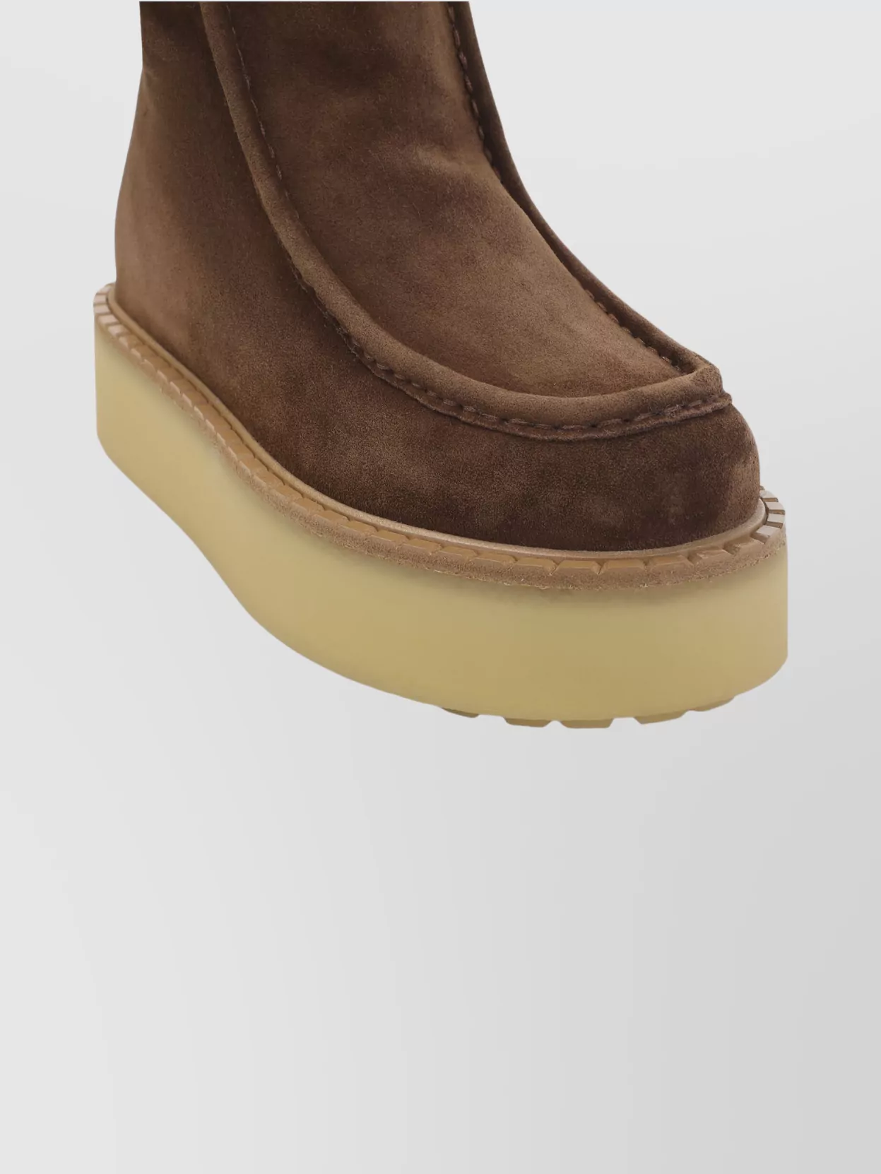 Prada Platform Booties Featuring Shearling Lining In Multi
