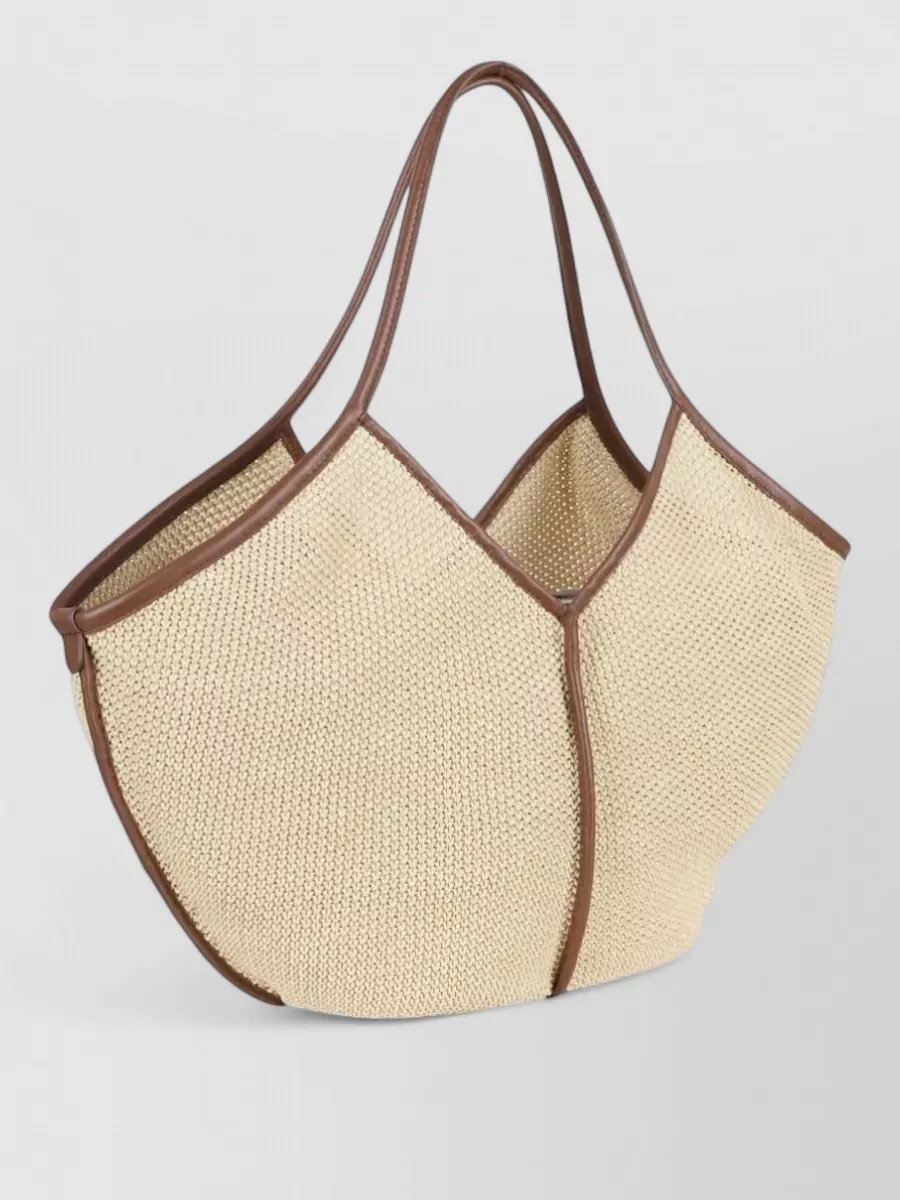 Hereu Calella Raffia Tote Bag Dual Handles
