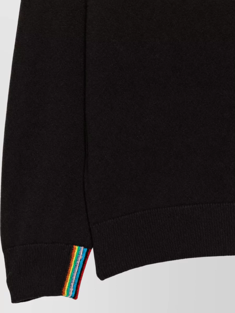 Paul Smith Cashmere Ribbed Zip-Up Cardigan
