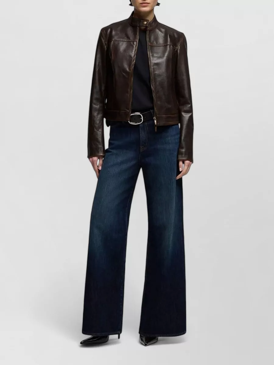 7 For All Mankind Denim High-Rise Wide-Leg Jeans