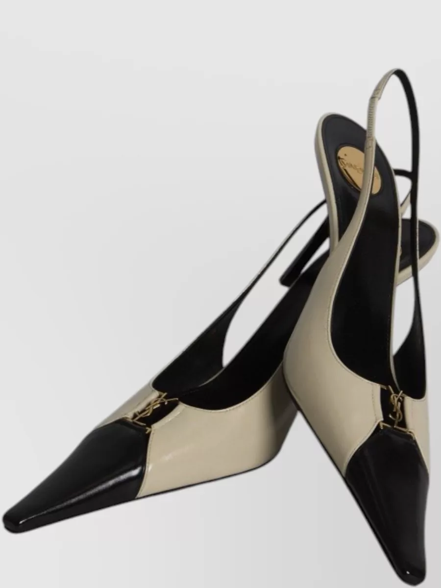 Saint Laurent Leather Cutout Pumps