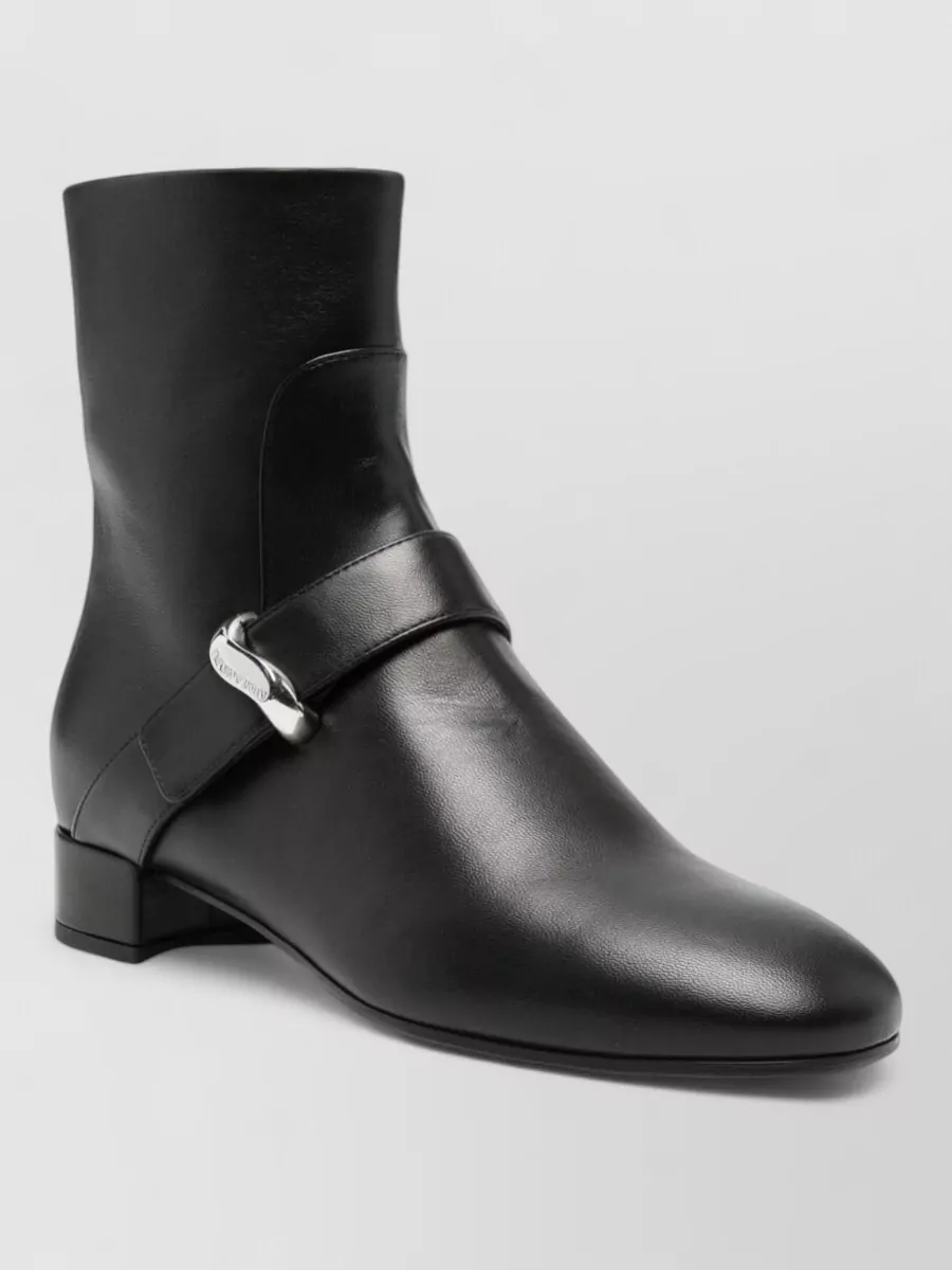 Emporio Armani leather ankle boots