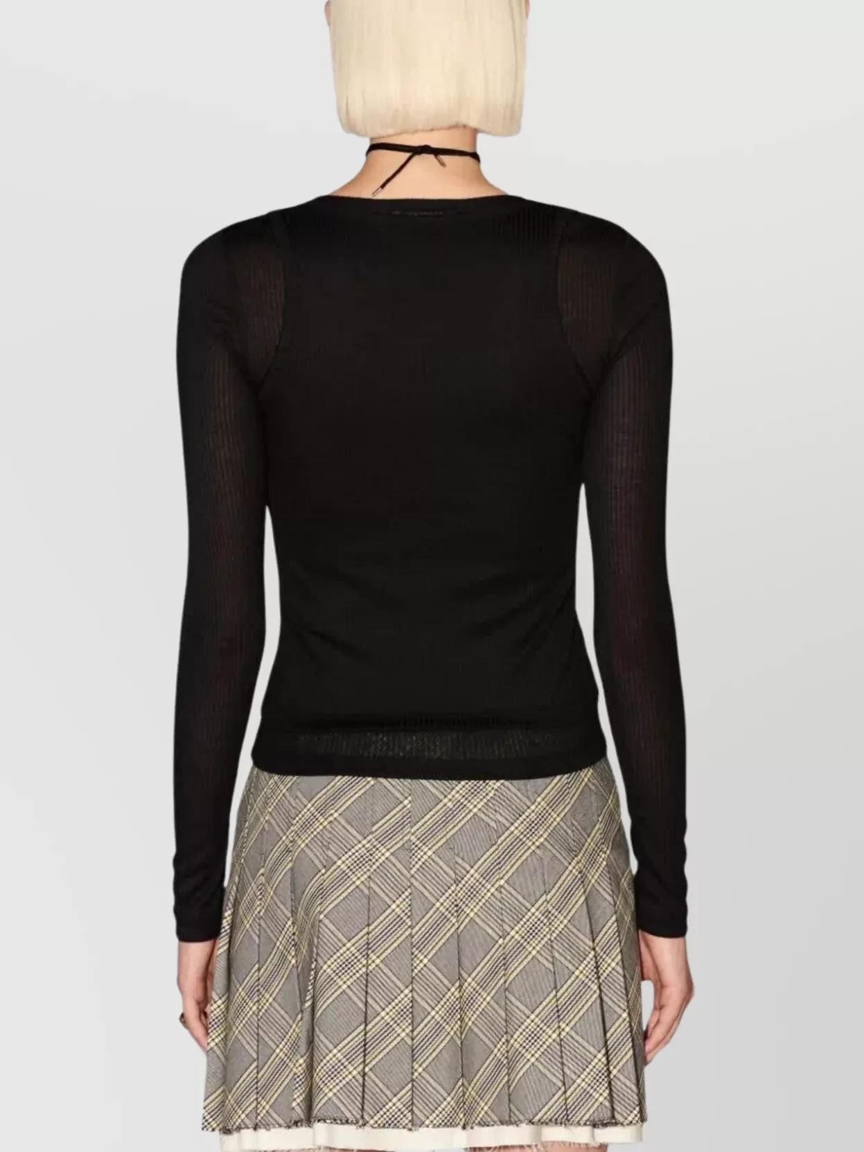 Ambush Ribbed Double Layer Top