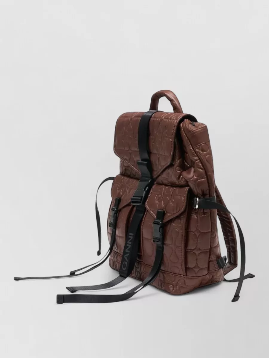 Ganni Quilted Backpack