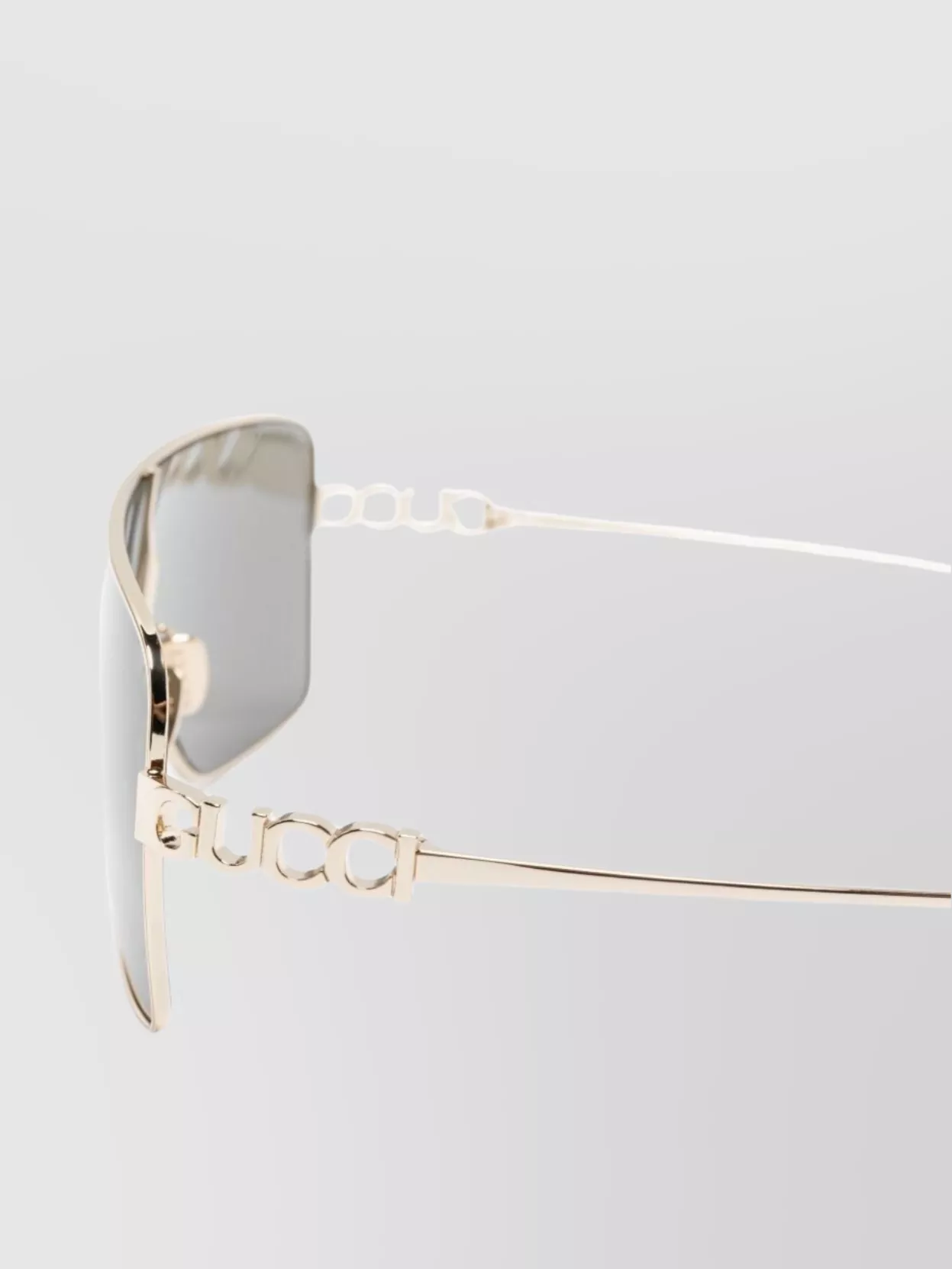 Gucci Rectangular Metal Frame Sunglasses