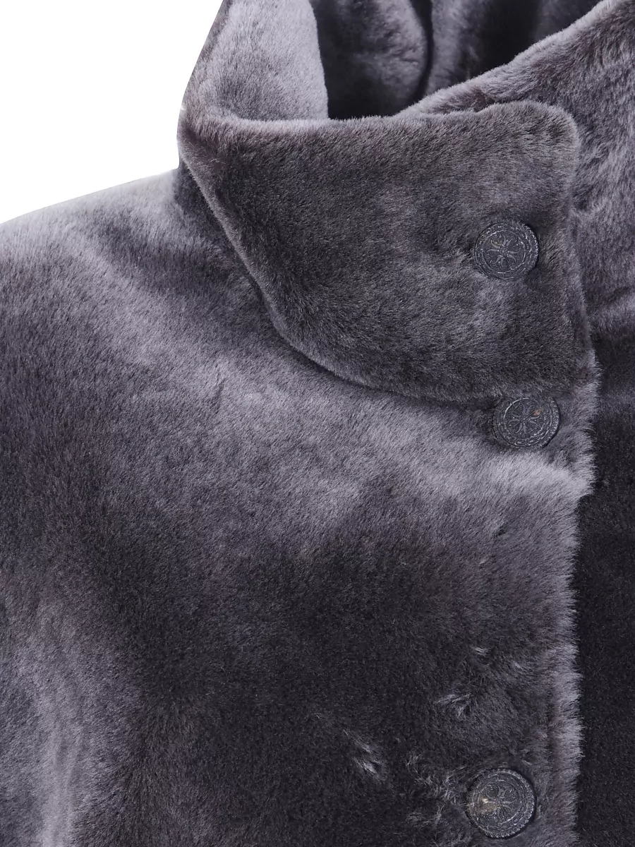 Giorgio Armani Shearling Long Trench Coat