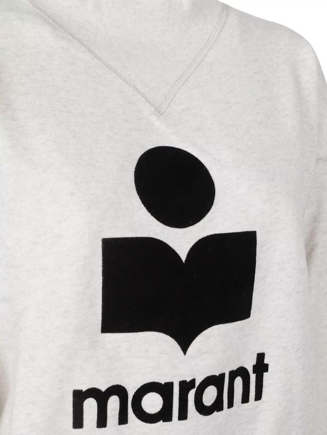 Isabel Marant Etoile Crew Neck Jersey Sweatshirt With Mélange Effect