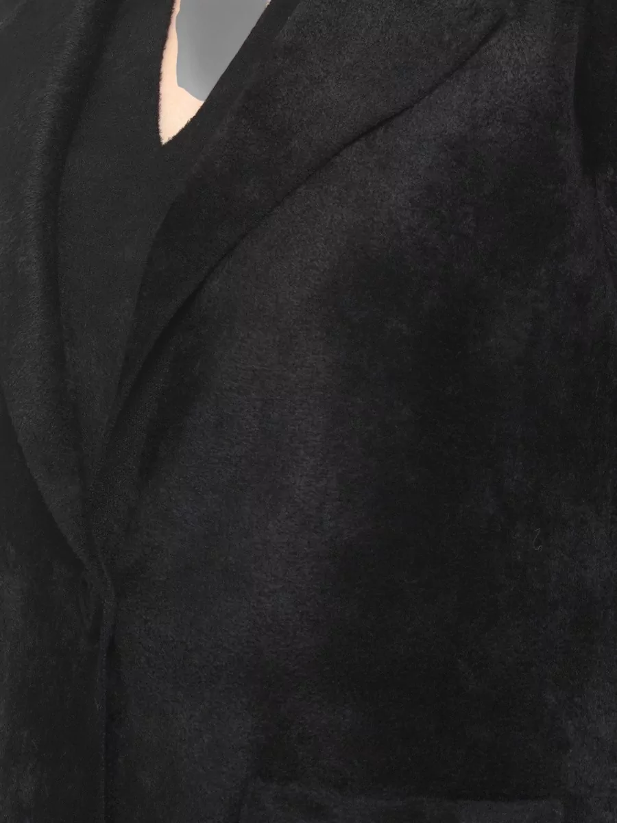 D.exterior Velvet Long-Sleeve Blazer