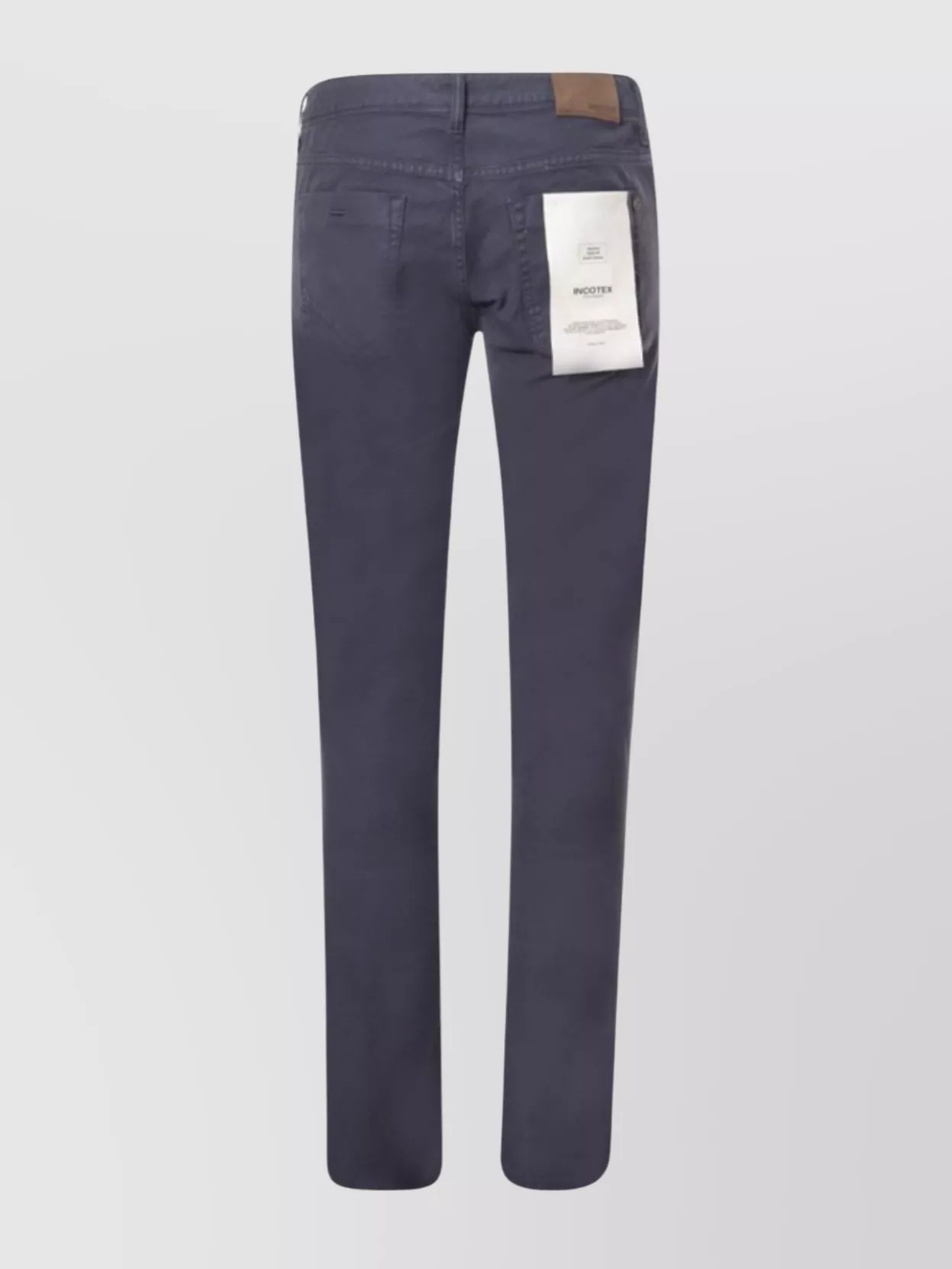 Incotex Trousers With Back And Front Pockets In Gray
