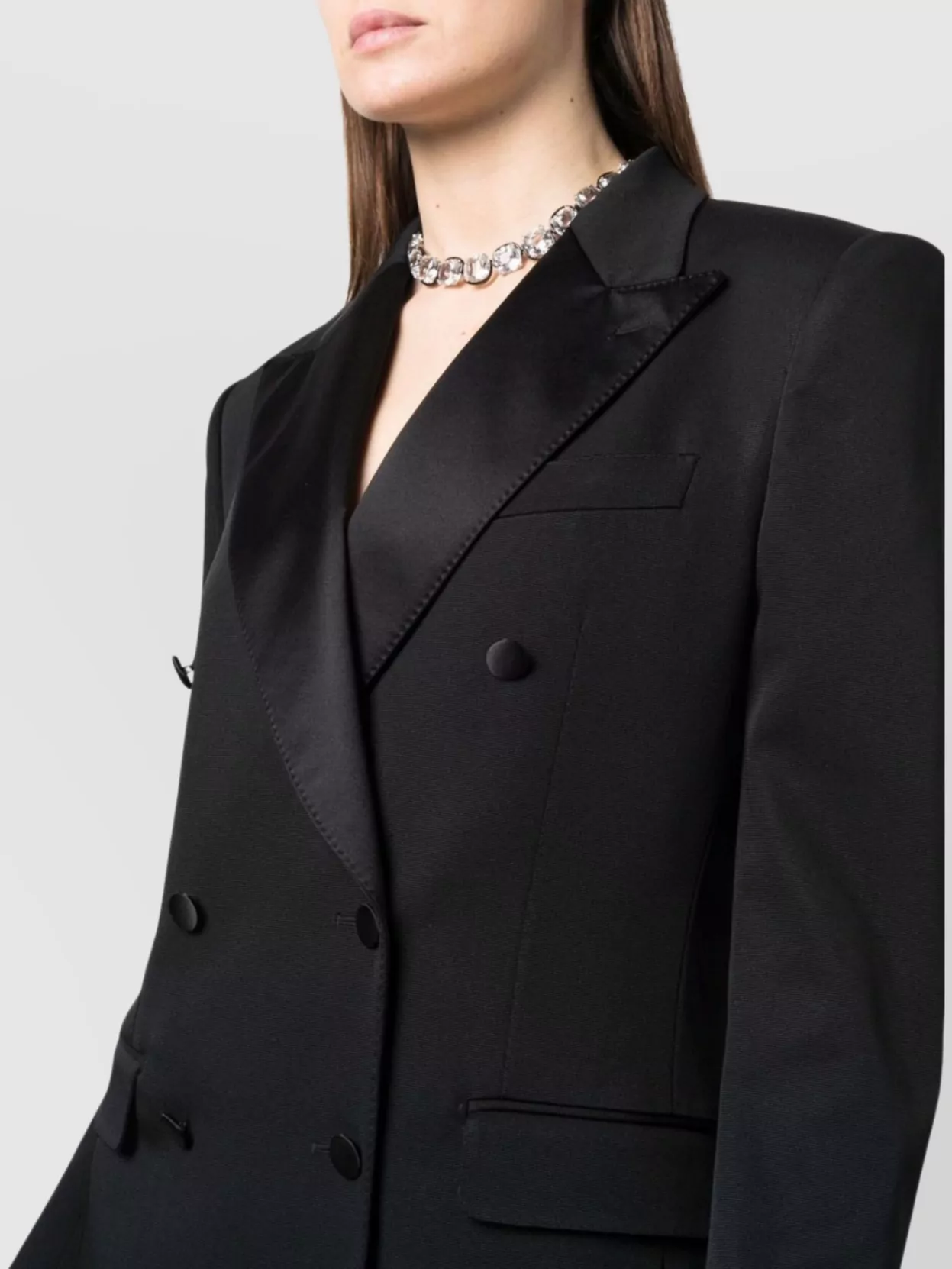 Dolce&Gabbana Padded Shoulders Double-Breasted Tuxedo Jacket