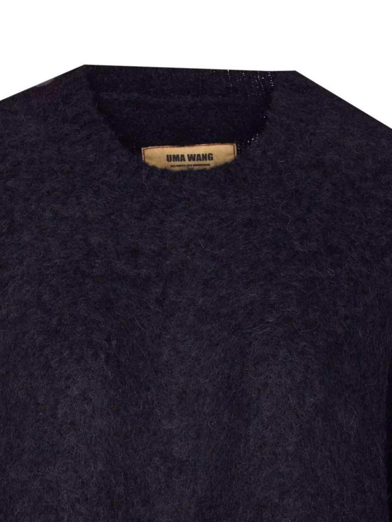 Uma Wang Crewneck Textured Fabric Long Sleeves Sweater