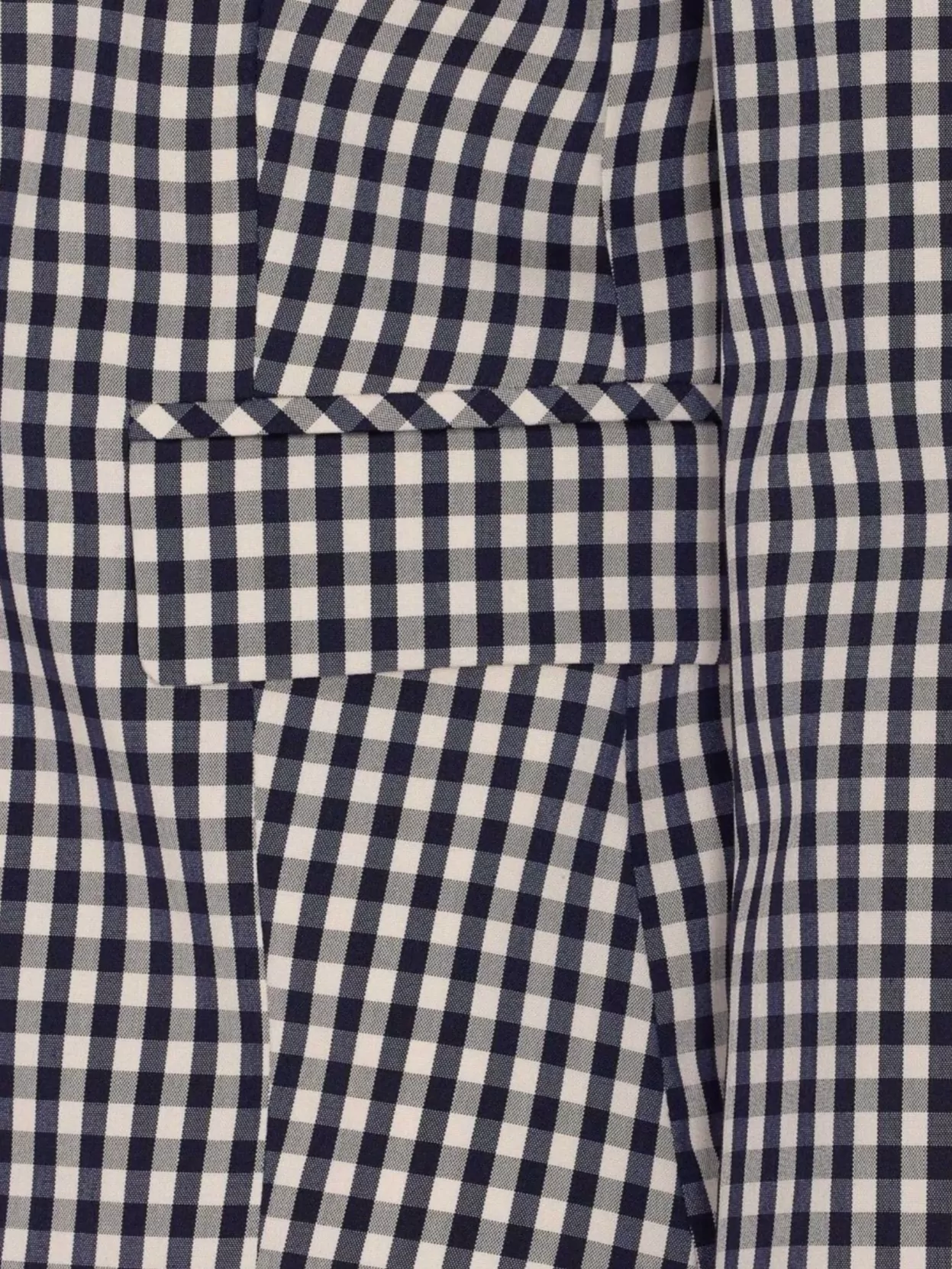 LIU •JO V-NECK BLAZER CHECKED PATTERN