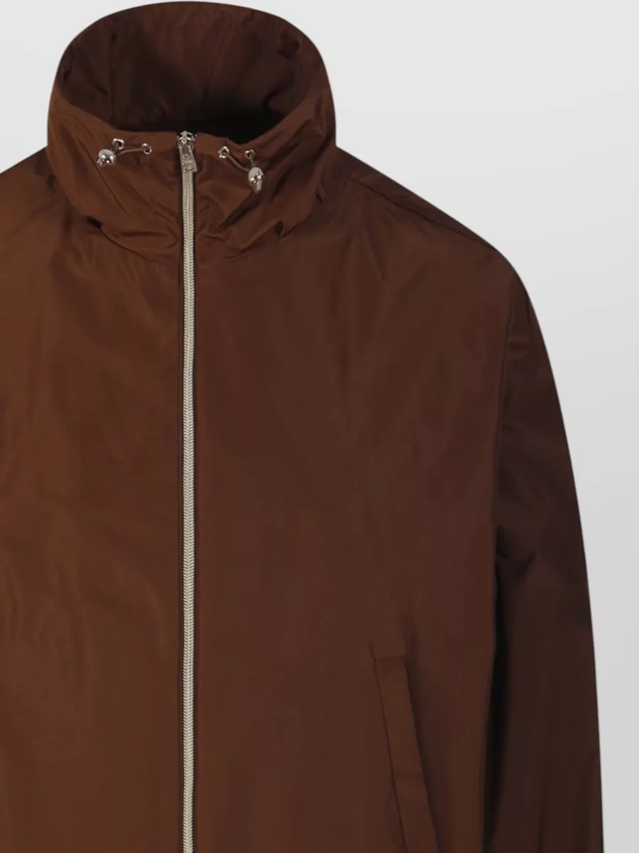 Herno High Collar Jacket Elastic Cuffs Pockets