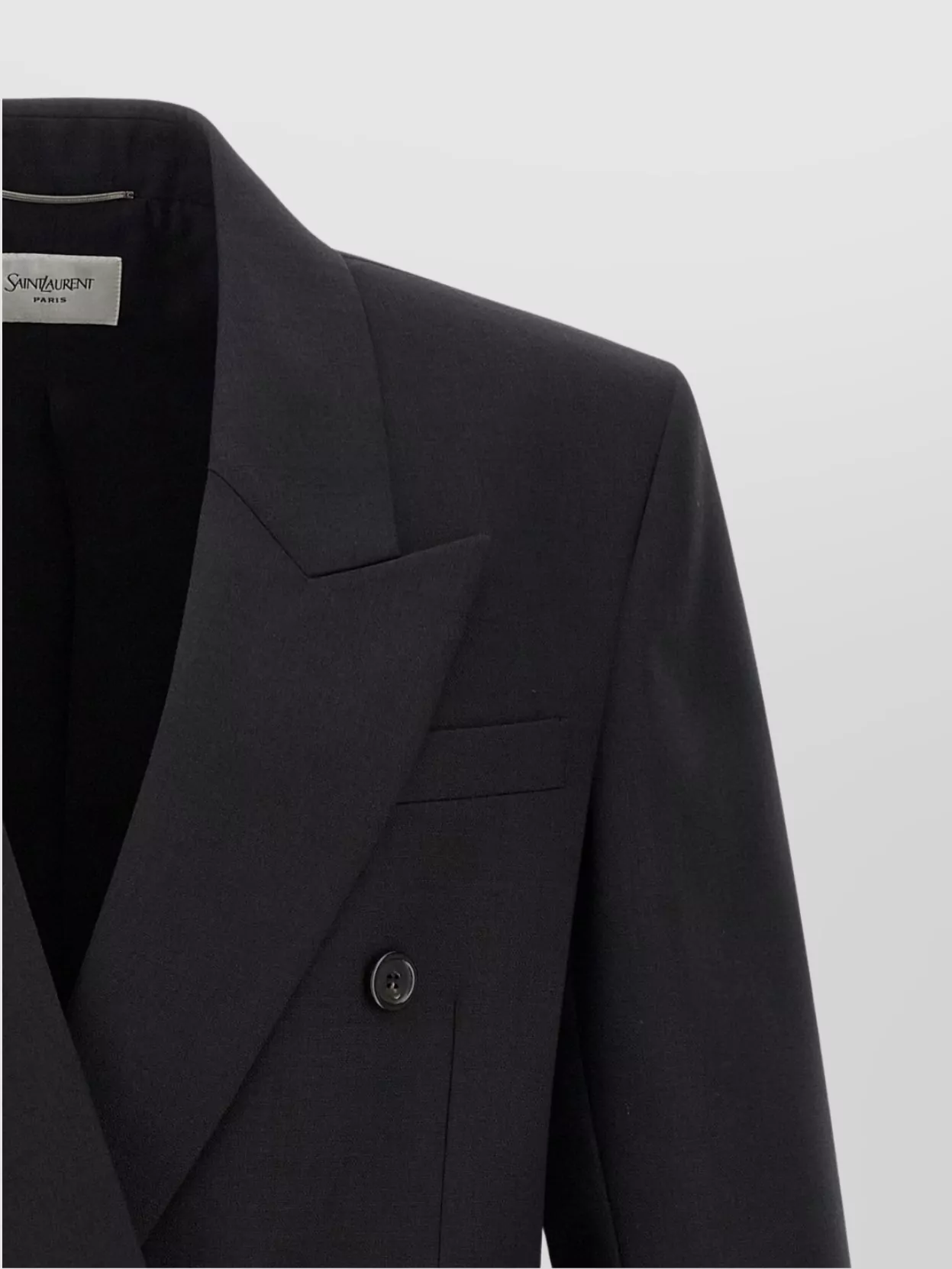 Saint Laurent Tailored Double-Breasted Jacket Design