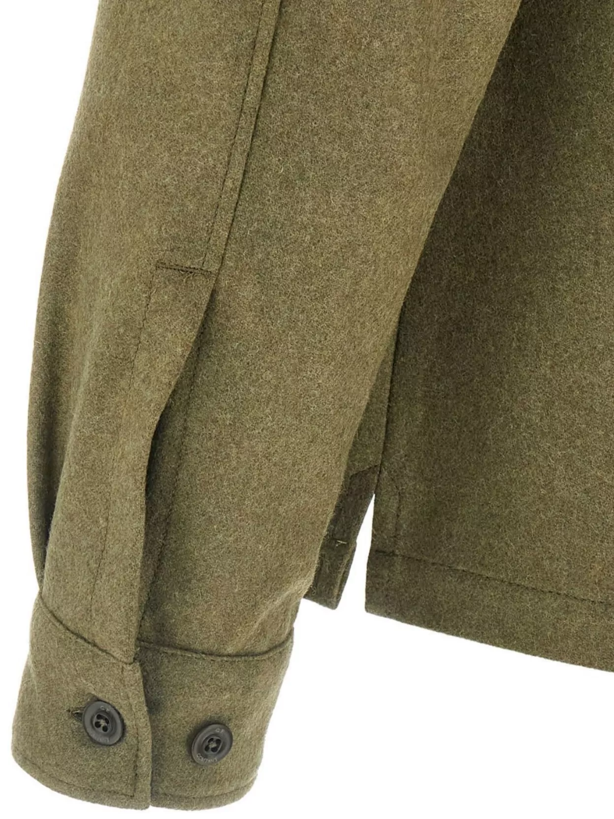 C.p. Company Wool Shirt Jacket Featuring Chest Pockets