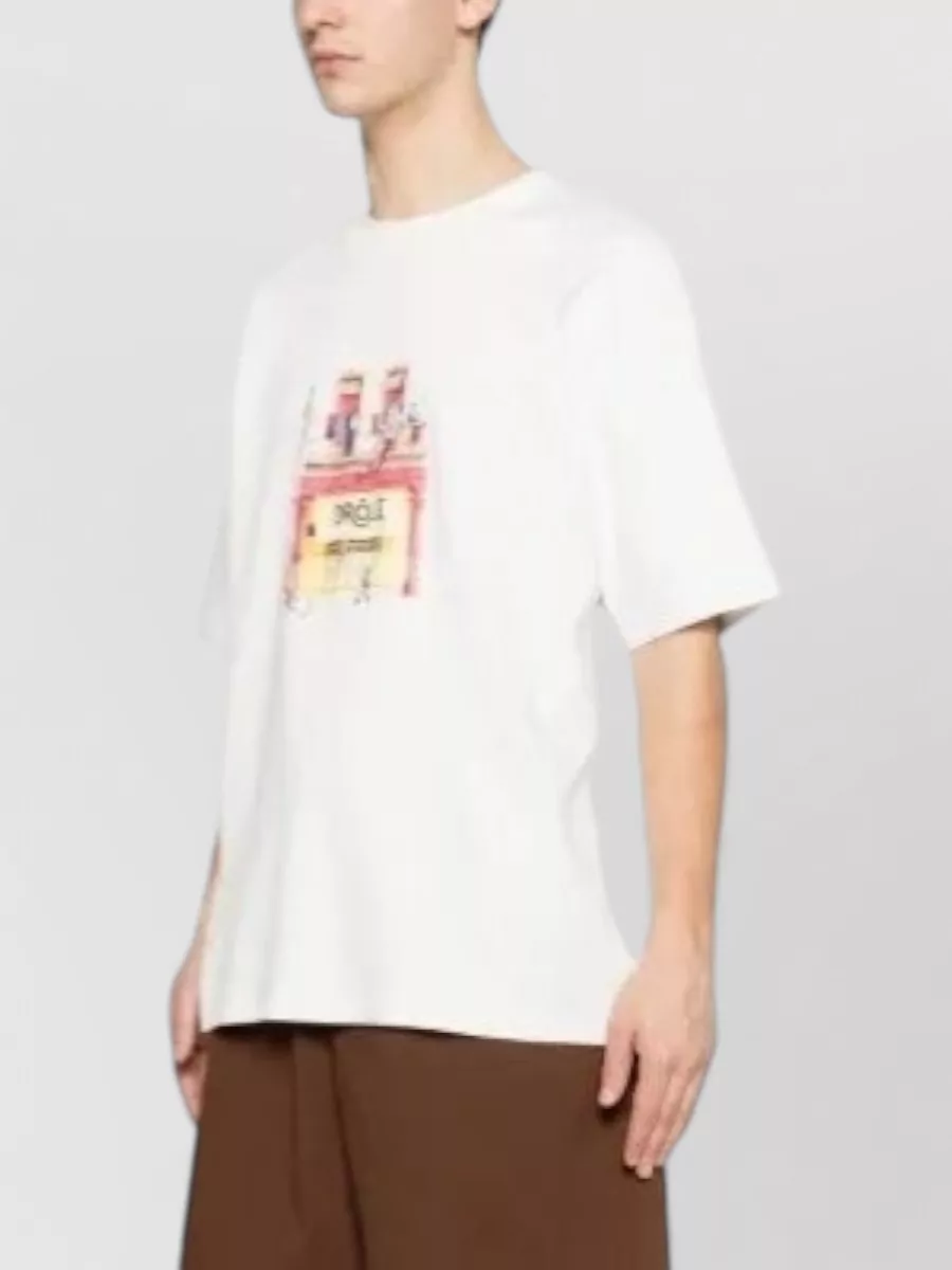 Drôle De Monsieur Cotton Regular-Fit Printed T-Shirt