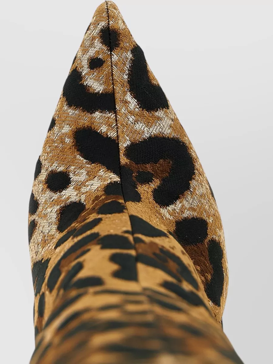 Dolce&Gabbana Leopard-Jacquard High Boots