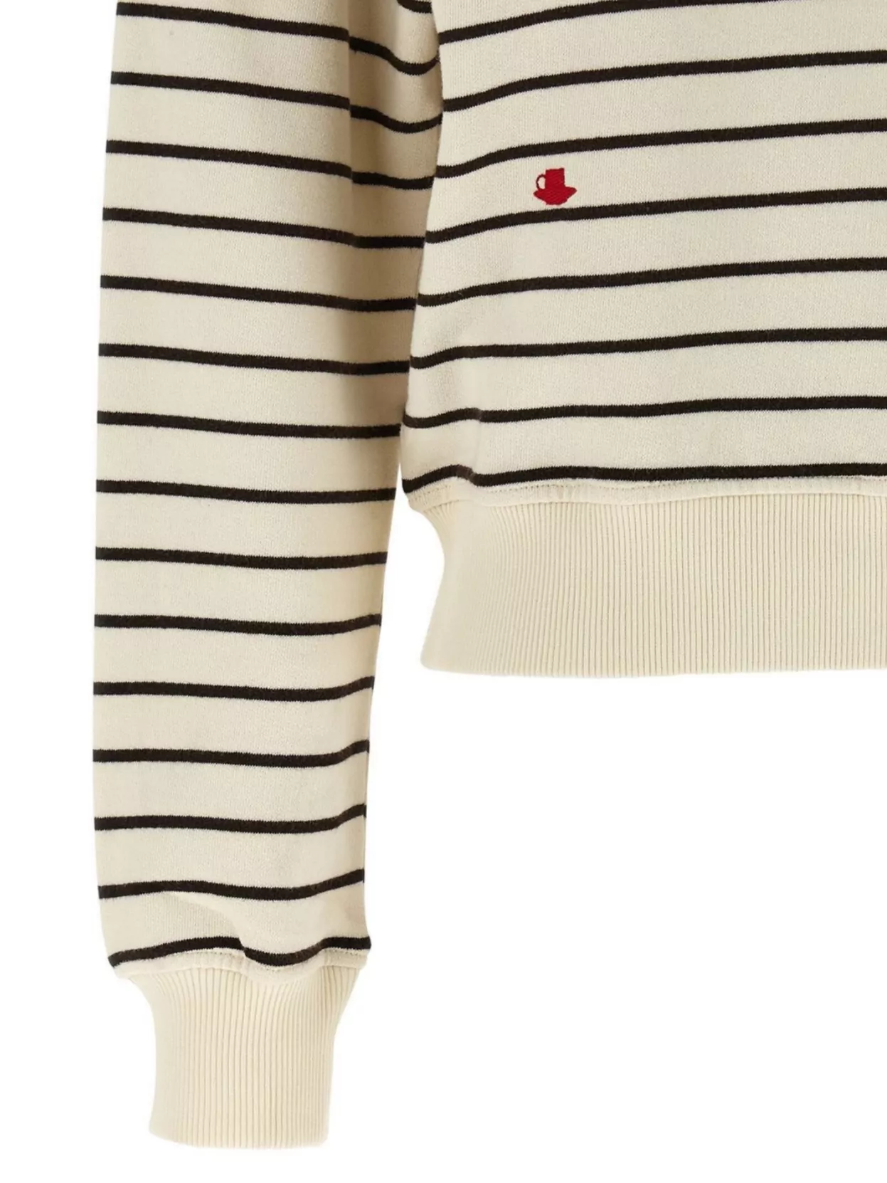 Jw Anderson J. W. Anderson Striped Cotton Polo Sweatshirt In Multi