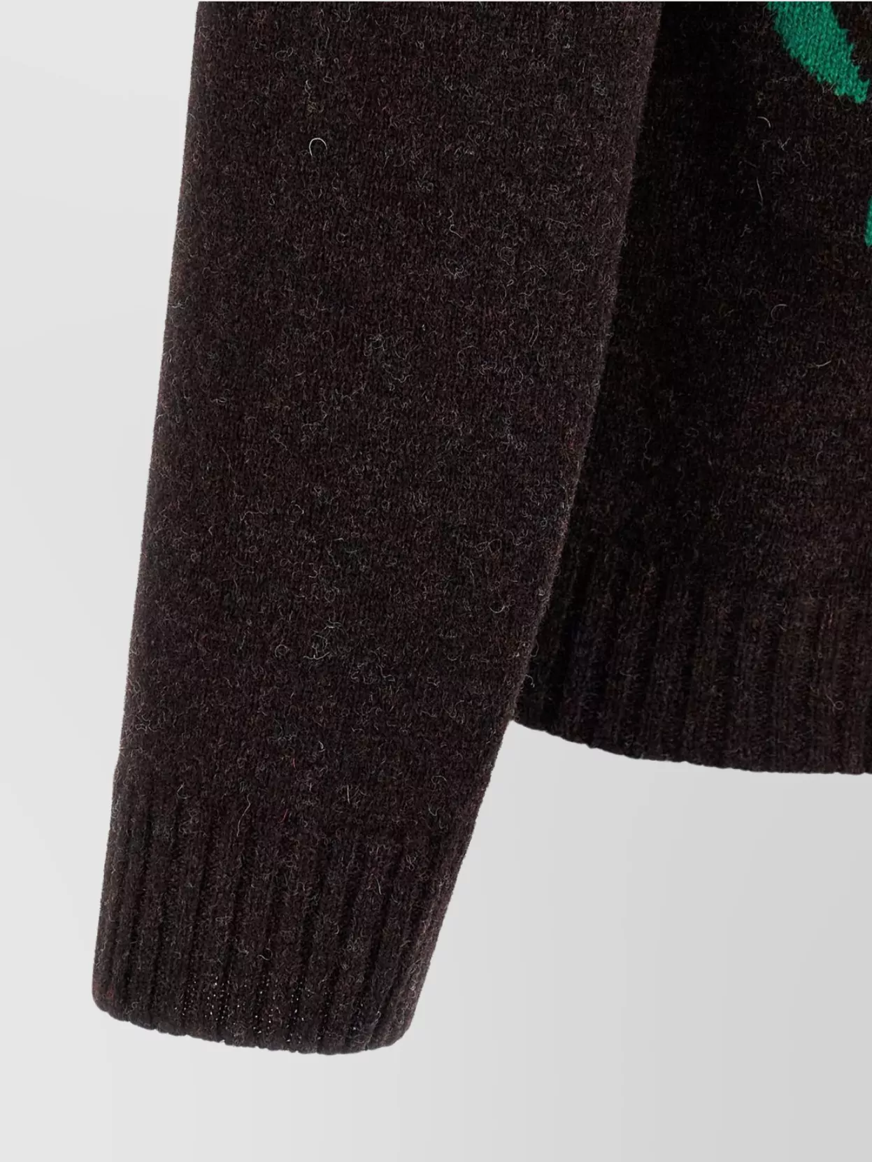 Moschino Wool Crew Neck Sweater With Graphic Design