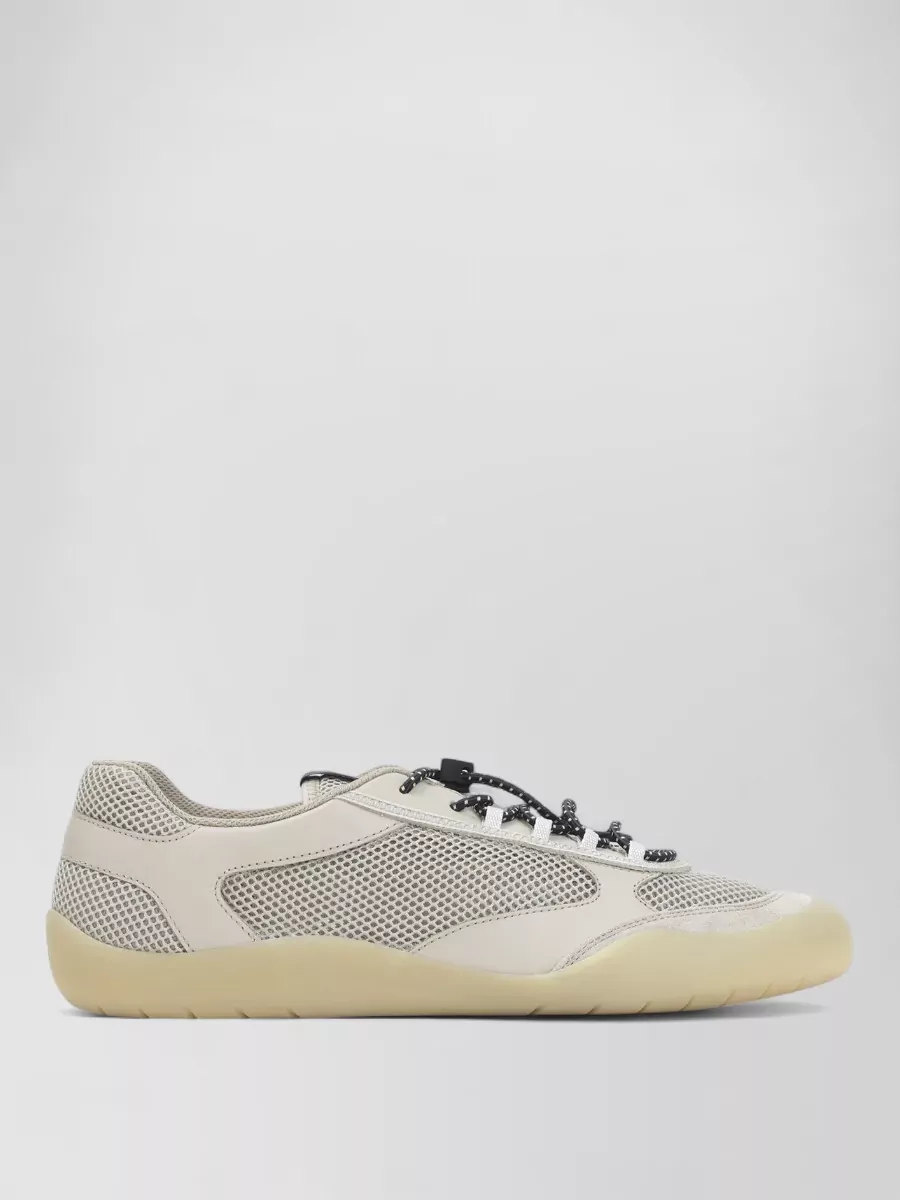 Prada Leather And Mesh Low-Top Sneakers