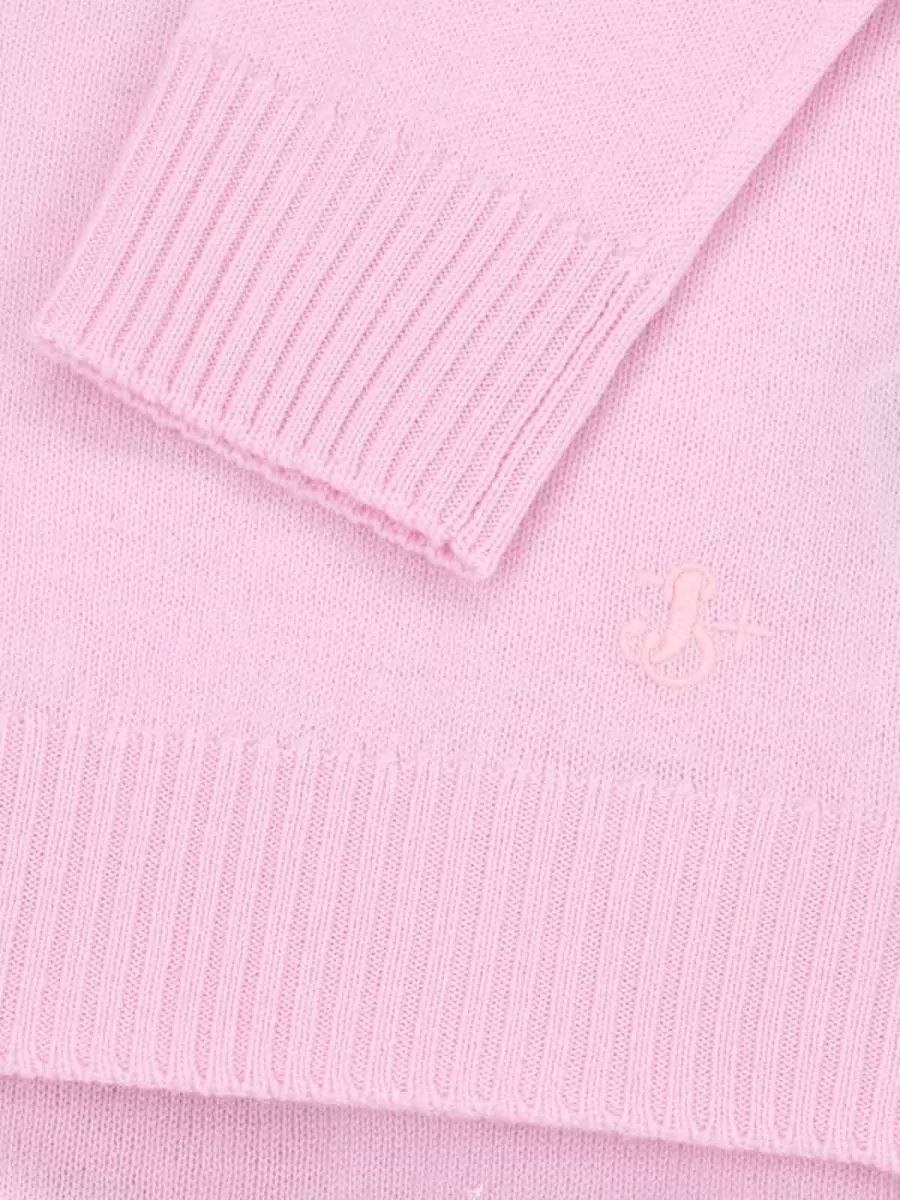 Jil Sander Crewneck Knit Sweater Ribbed Cuffs Hem