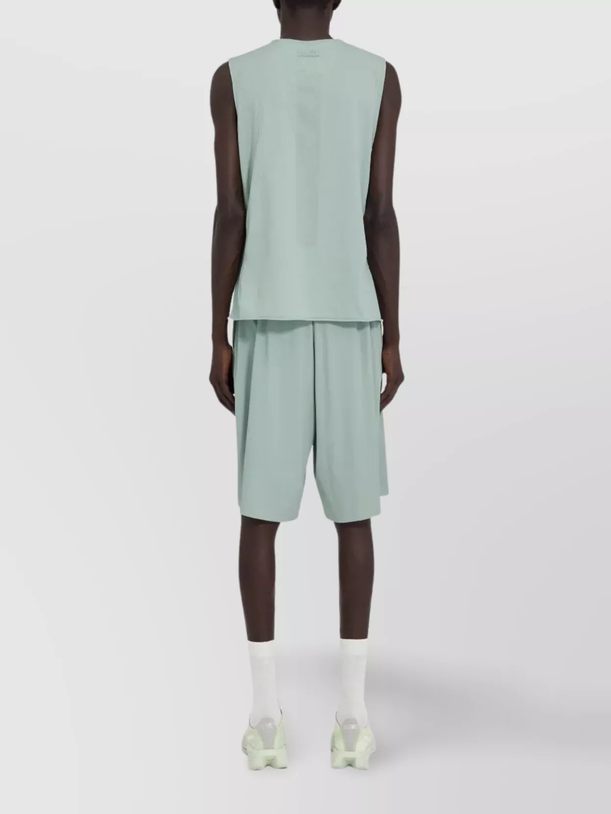Mm6 Maison Margiela Mesh Graphic Sleeveless Vest