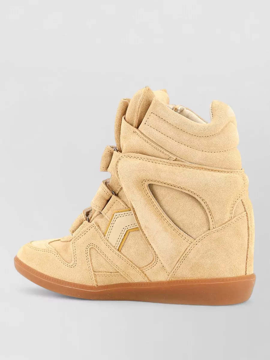 Isabel Marant Leather Wedge Sneakers