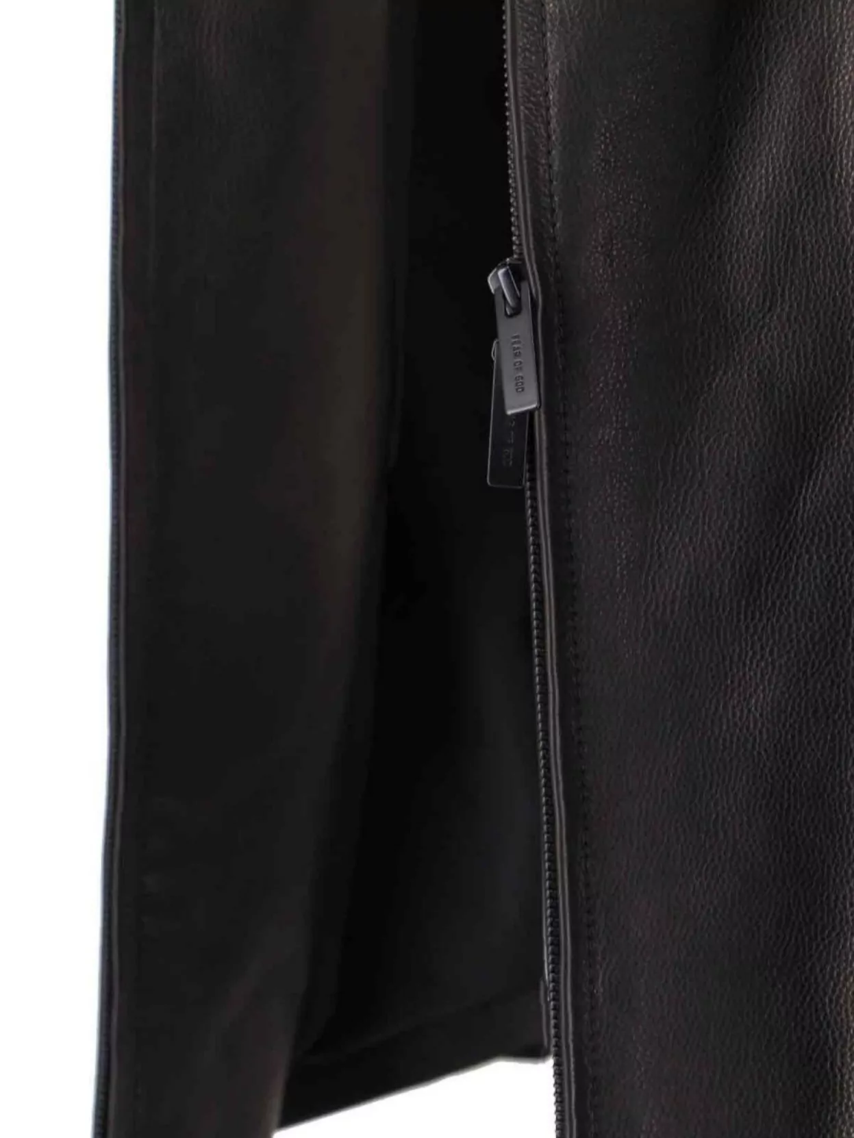 Fear Of God Relaxed Leather Jacket Long Sleeves