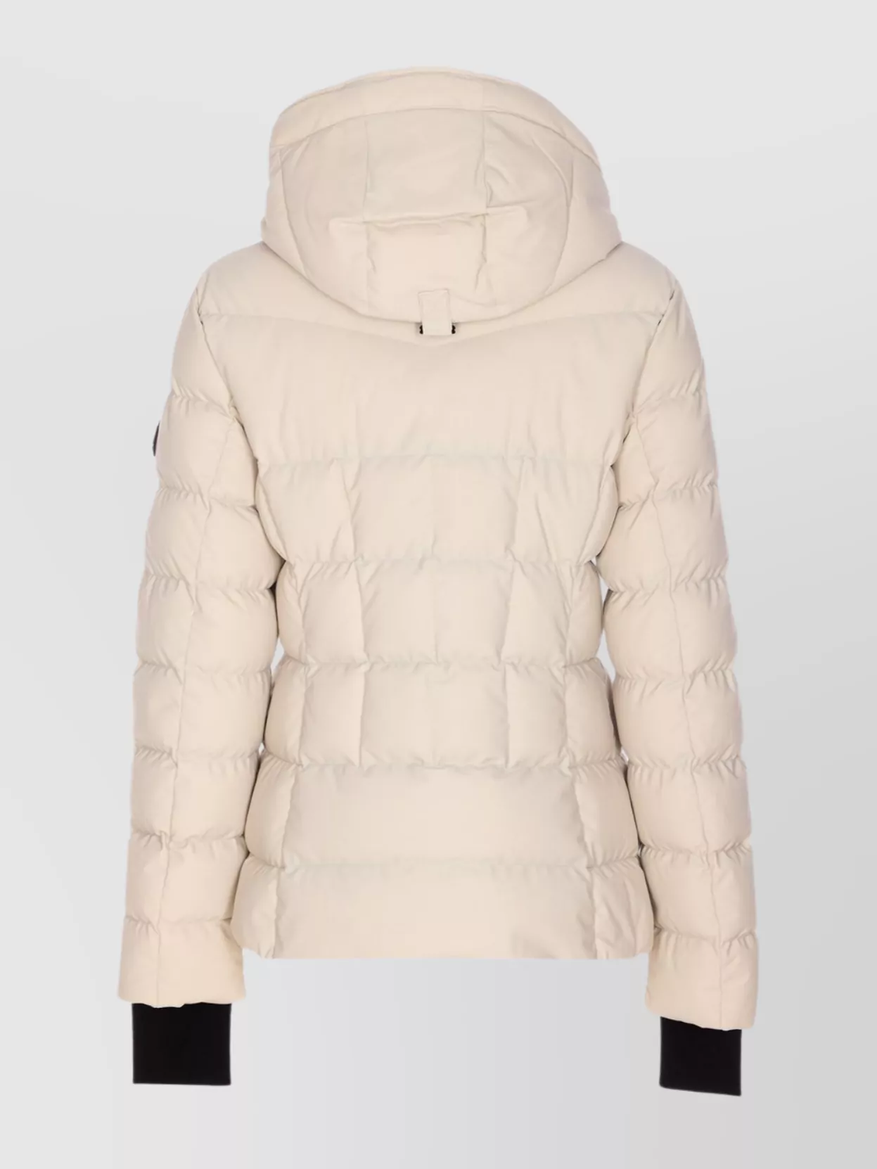 Moose Knuckles Hooded Padded Quilted Jacket With Removable Fur In Metallic