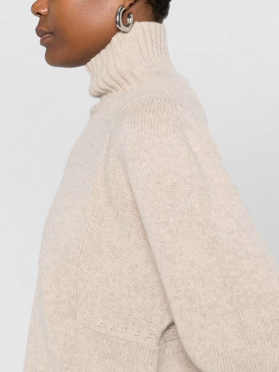 Max Mara Ribbed Cashmere Turtleneck Sweater