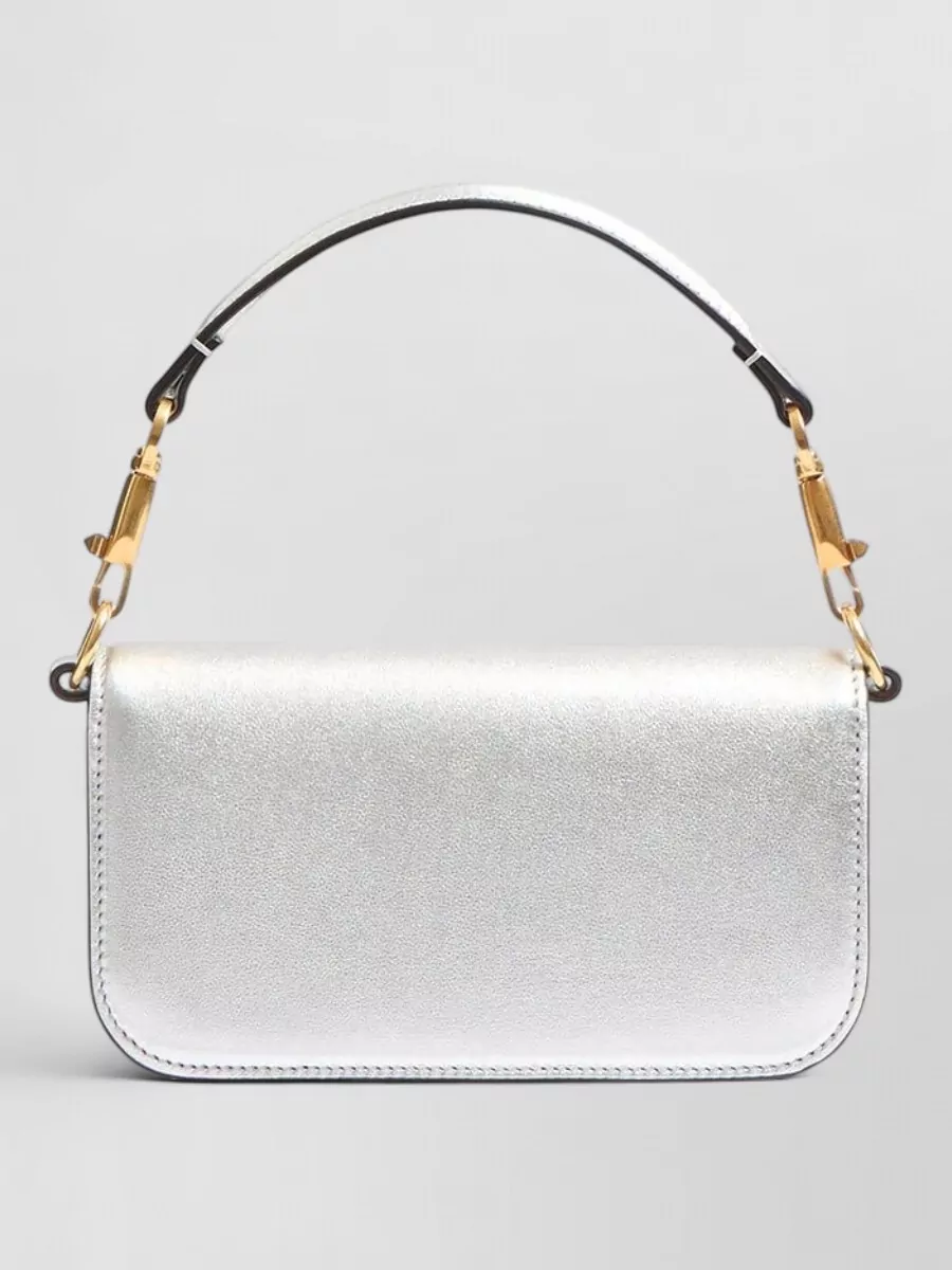 Valentino Garavani Locò Small Leather Clutch Bag